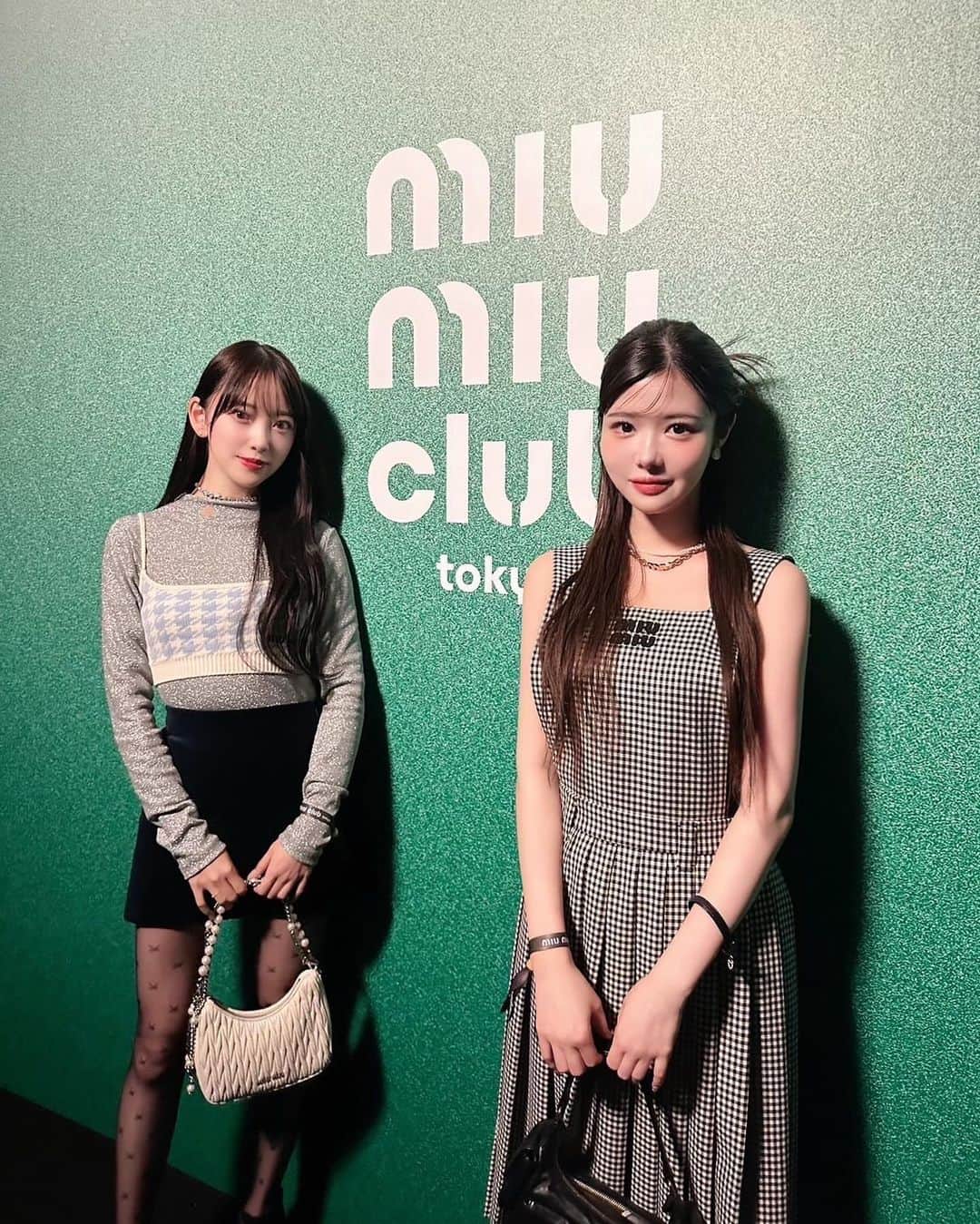 堀未央奈のインスタグラム：「🖤  miumiu club tokyo inみおきぬ🎄  #miumiu #miumiuclubtokyo  #pr」