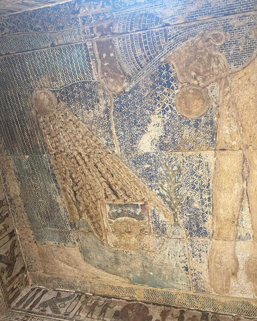 青山有紀さんのインスタグラム写真 - (青山有紀Instagram)「天井までぎっしり美しいレリーフ✨✨✨ すごすぎるんですけどーー😭✨ #ハトホル神殿 #エジプト」11月24日 15時57分 - yukiaoya