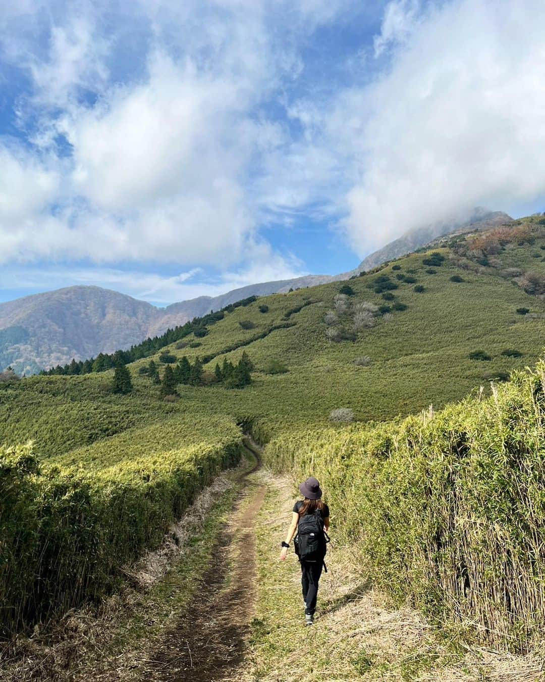 西村まどかのインスタグラム：「山の天気は変わりやすい 山頂、富士山が見えるはずなのに真っ白😇 こんな時もあるよね〜〜✌︎  この時期でも暑くて半袖でした。(11月頭)  暖冬の影響で、今年は全国的に紅葉が遅れてて まだちょっと早かったけど、充分絶景だった☀︎  このあと、一つ前の投稿の温泉へいきました♨️  #金時山 #箱根 #絶景スポット  #登山女子 #山登り #登山」