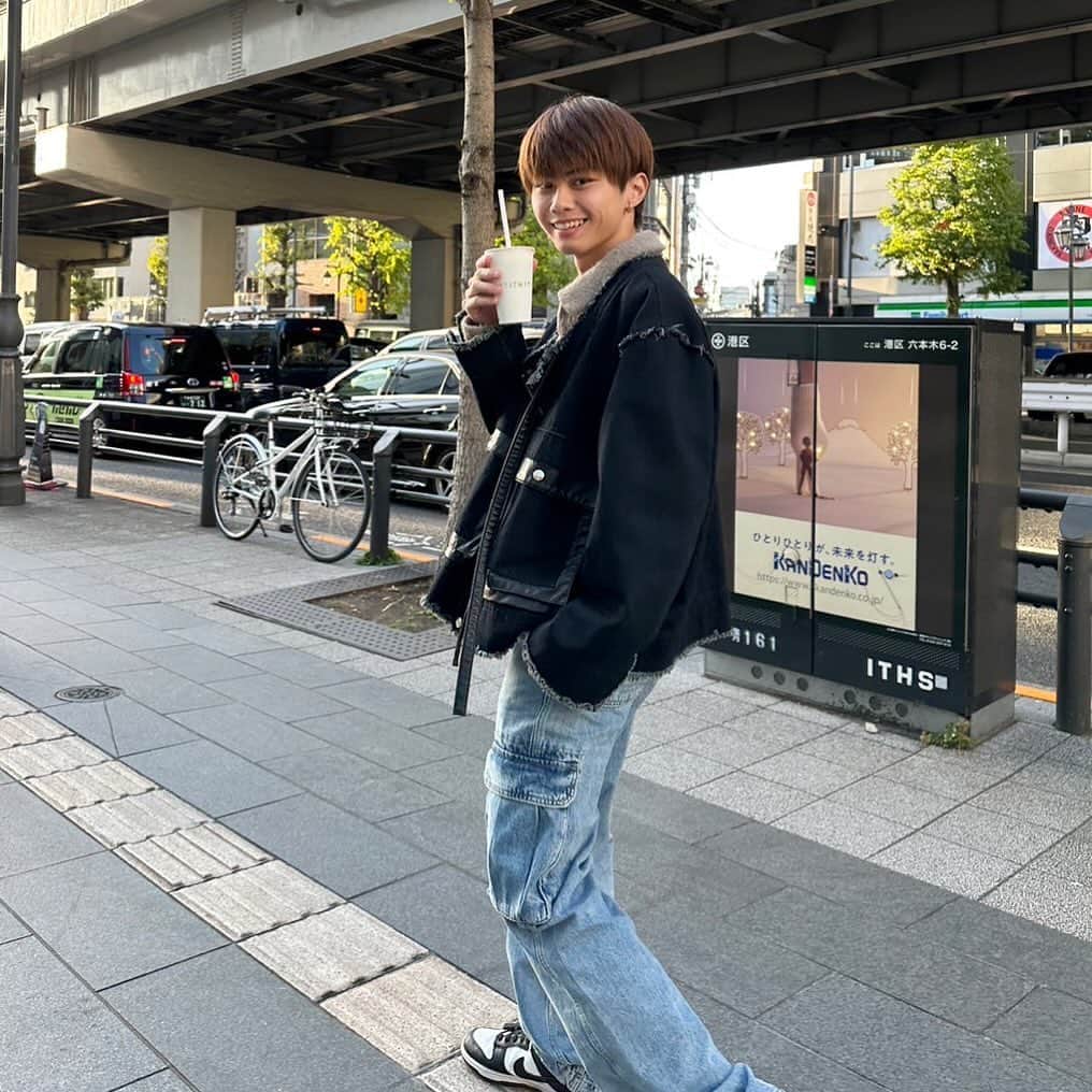 一ノ瀬将飛さんのインスタグラム写真 - (一ノ瀬将飛Instagram)「映画見に行った時にぱしゃり たまにはこういうカジュアル系もいいよね😩  色んな服沢山着て着回し考えるのすごく楽しい！  #zara #zaraコーデ #popteen #一ノ瀬将飛 #popteenメンズモデル #actor」11月24日 16時41分 - ma_kun_1002