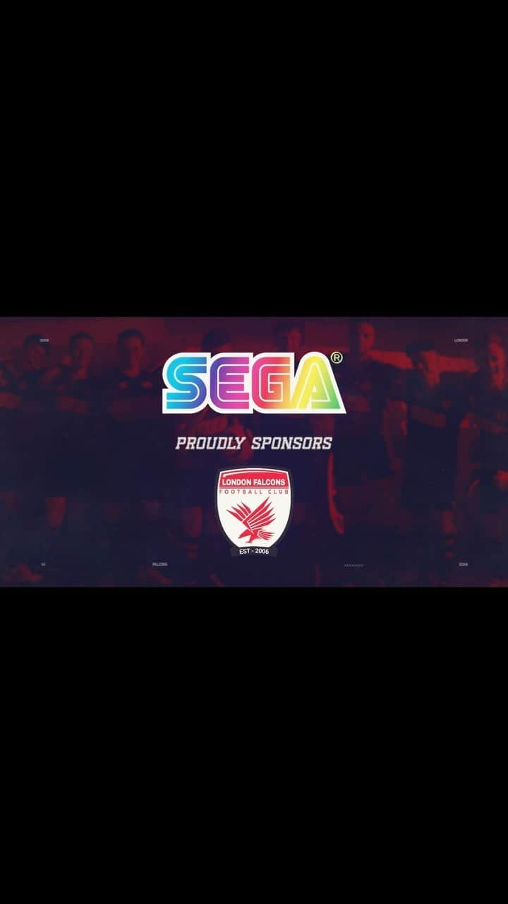 SEGAのインスタグラム：「Thrilled to announce the exciting SEGA x London Falcons partnership! ⚽ 🏳️‍🌈   Check out these sleek new kits, marking the beginning of an incredible journey together. Stay tuned for more as SEGA takes pride in supporting the team!   The kit will make its match debut on Saturday, where London Falcons will proudly sport the logos for SEGA Pride and charity partner @wandsworth_oasis. Soar, Falcons, soar! #SEGApride #LondonFootball」