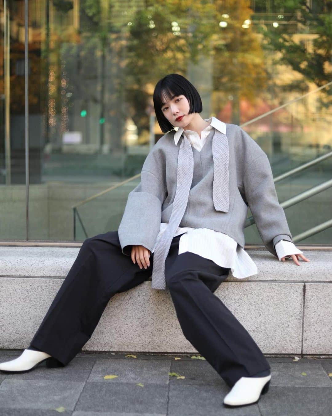 Mikako さんのインスタグラム写真 - (Mikako Instagram)「🩶Studio nicholson × Zara  #ZARA #studionicholson #studionicholsonxzara #PR」11月24日 18時00分 - mikako_faky