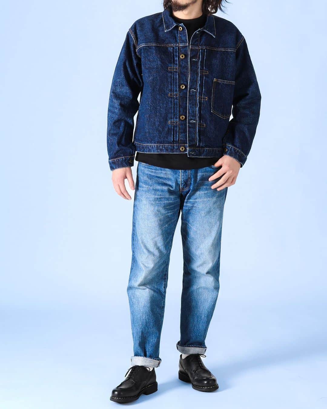Japanblue Jeansのインスタグラム：「.  JAPAN BLUE JEANS 2023 Autumn & Winter Collection  Outer  14.8oz Classic Denim Jacket Aging Wash  BOTTMS Loose Model 14.8oz America Cotton Selvedge Denim Aging Wash  その他　参考商品　  @denimlabo_web   #japanblue #japanbluejeans #kojima #Kurashiki #okayama #selvedge #selvedgedenim #jeans #denim #indigo #aging #madeinjapan #madeinokayama  #ジャパンブルー  #ジャパンブルージーンズ #児島 #倉敷 #岡山」