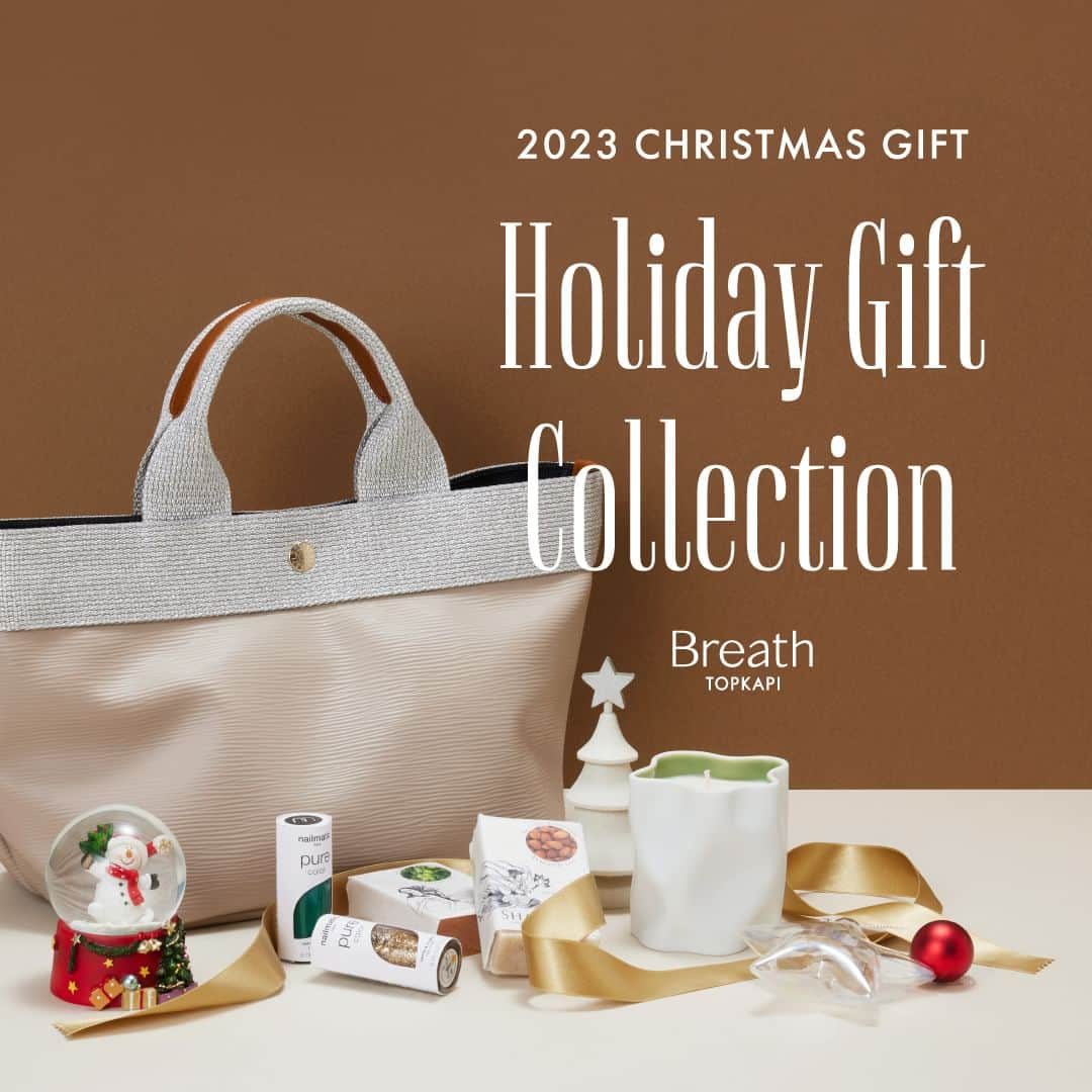 TOPKAPI / トプカピさんのインスタグラム写真 - (TOPKAPI / トプカピInstagram)「🎄🎁  【 2023 Holiday Gift Collection 】 今年もこれからの季節におすすめなギフトアイテムが登場🎁 クリスマスの時期にぴったりな上質で華やかなバッグと、Breathらしい自然派のオーガニックなコフレアイテムを揃えました。 ぜひ自分へのご褒美や大切な人へのギフトに🎅🎄  #breath_topkapi #ブレストプカピ #クリスマスギフト #ホリデーギフト」11月24日 18時45分 - breath_official_