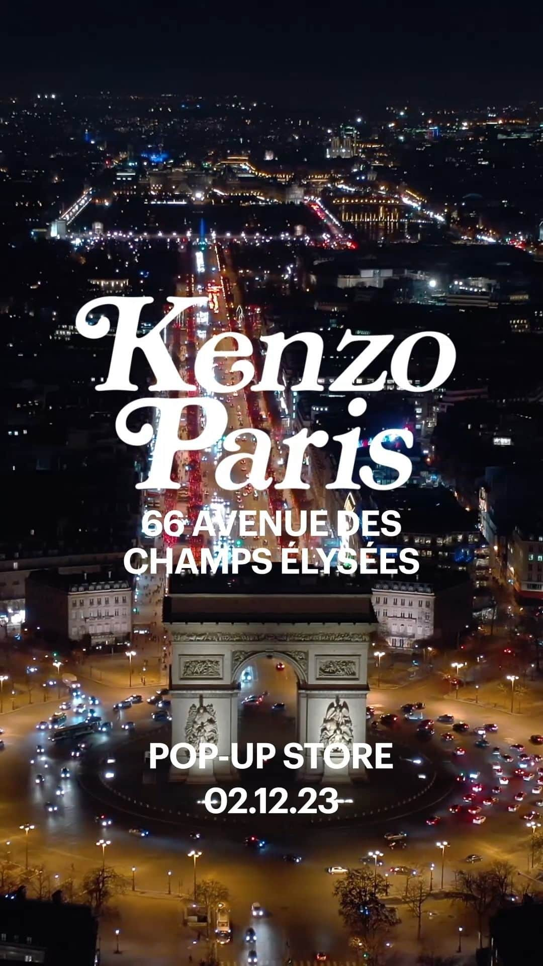 ケンゾーのインスタグラム：「KENZO x VERDY 📍PARIS  To celebrate the creative collaboration between @Nigo and longtime friend @Verdy, the Maison will be opening a pop-up store on the iconic Parisian Avenue des Champs-Élysées.  The #KENZOxVERDY collection will be available at the pop-up store from December 2nd.  See you there 👀」