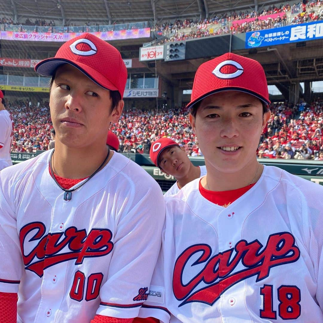 広島東洋カープのインスタグラム：「昨日に続きファン感謝デーをお届けします⤴︎笑笑  #carp #カープ #広島東洋カープ #広島 #マツダスタジアム」