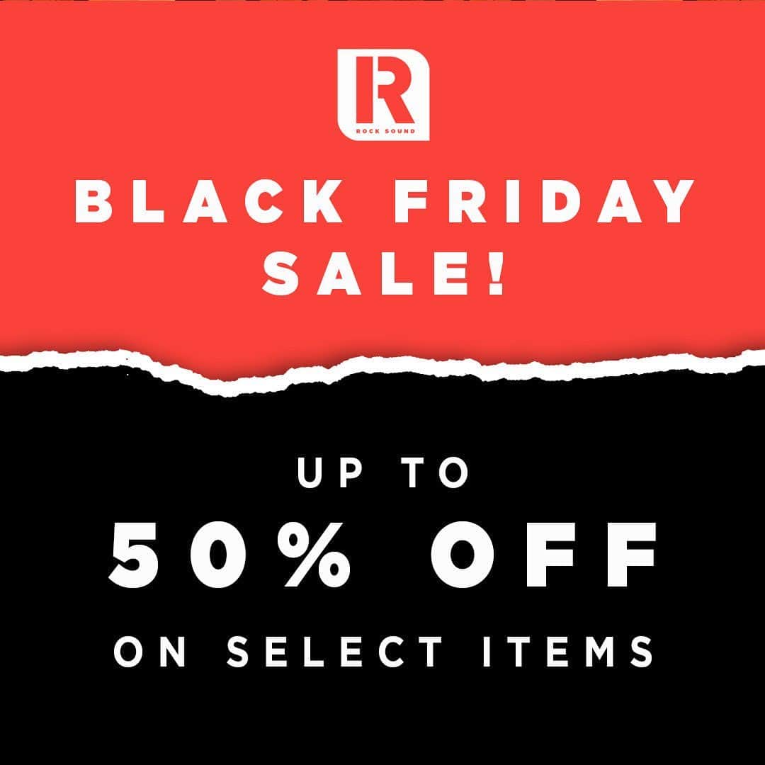 Rock Soundのインスタグラム：「Get up to 50% off select items including magazines and t-shirt bundles in the Rock Sound Black Friday Sale  Check it out now at SHOP.ROCKSOUND.TV, link in bio   #rock #metal #alternative #metalcore #punk #poppunk #emo」