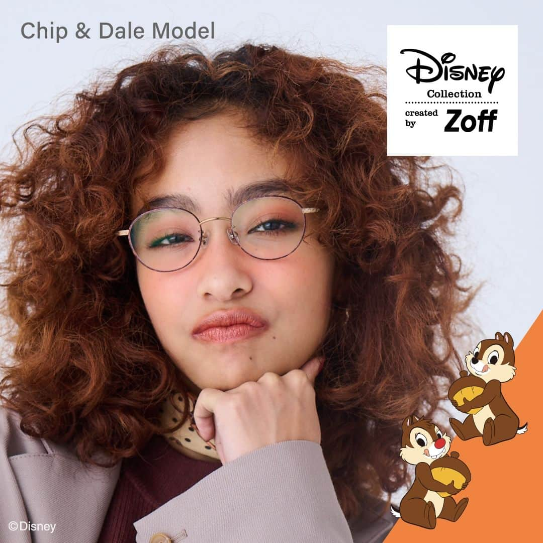 Zoff Officialさんのインスタグラム写真 - (Zoff OfficialInstagram)「ファンと創る 夢のディズニーデザインメガネ「Disney Collection created by Zoff “＆YOU”」発売！  < Chip 'n Daleモデル> いたずら好きでやんちゃなチップ&デール。ふたりが遊ぶ森を木の枝のテンプルデザインで表現した遊び心いっぱいのメガネです。 品番｜ZP232001_49E1　 ¥11,100（税込・セットレンズ代込） ※専用メガネケース＆メガネ拭き付き  「Zoff Disney Collection created by Zoff “＆YOU”」は、シリーズ10周年を記念し、「ファンと創る 夢のディズニーデザインメガネ」としてスタートしたディズニーファンとの共創プロジェクトから生まれた新コレクションです。  #Disney #Zoff #Zoff_DisneyCollection10th #disney #disney好き#ディズニー好き#チップとデール #メガネ#伊達メガネ#伊達メガネコーデ#メガネ女子#ゾフ#メガネ#メガネ男子#ファッション#コーディネート#コーデ#メガネコーデ#メガネファッション#ダテメガネ#glasses#eyewear#eyewearstyle#eyewearfashion#eyewearbrand#eyewearcollection#fashion#styling」11月25日 8時00分 - zoff_eyewear