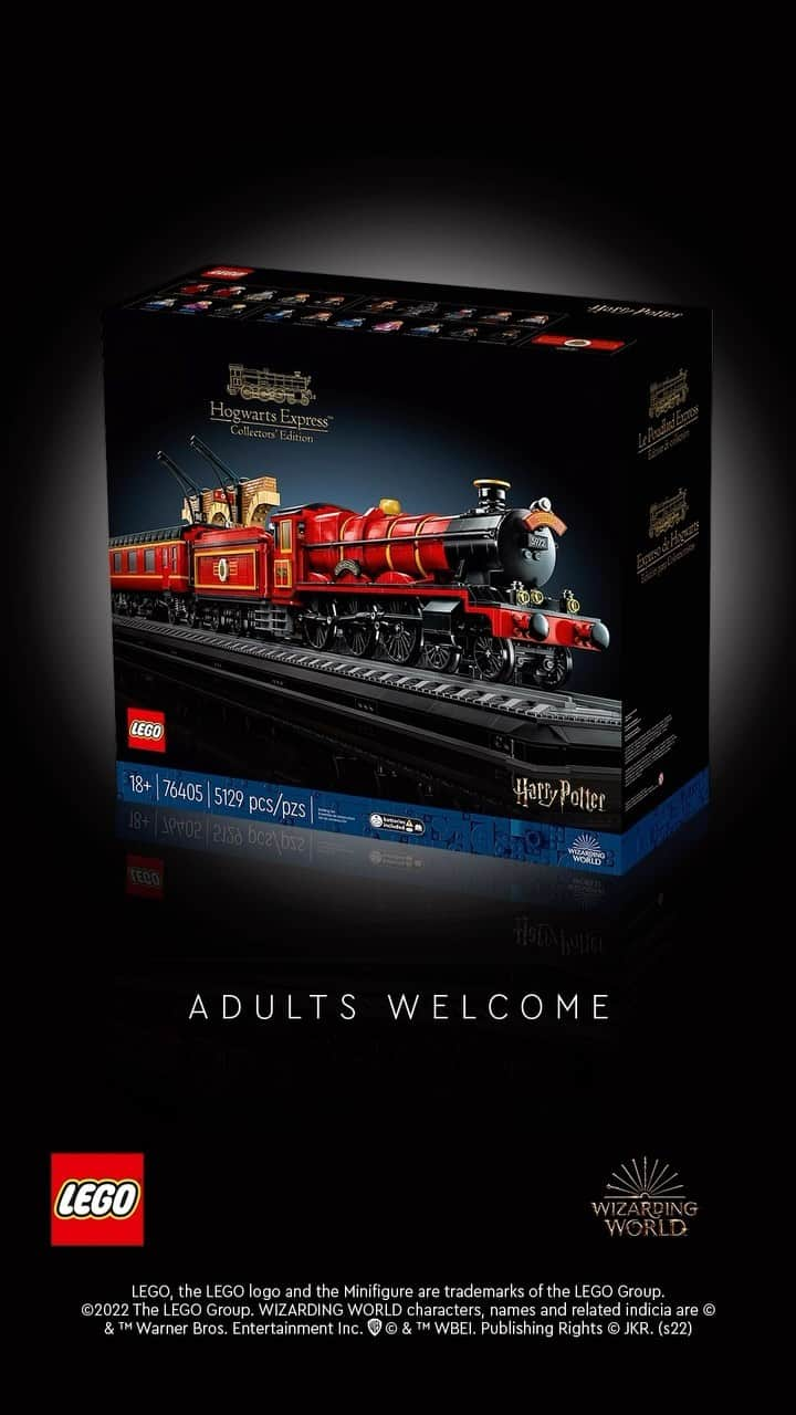 ハリー・ポッターのインスタグラム：「All aboard the Hogwarts Express! The perfect gift for Harry Potter fans young and old, this magical @lego set brings to life the Hogwarts Express & Hogsmeade Station. Shop now on Amazon at the link in bio! #Amazonfinds #FounditonAmazon」