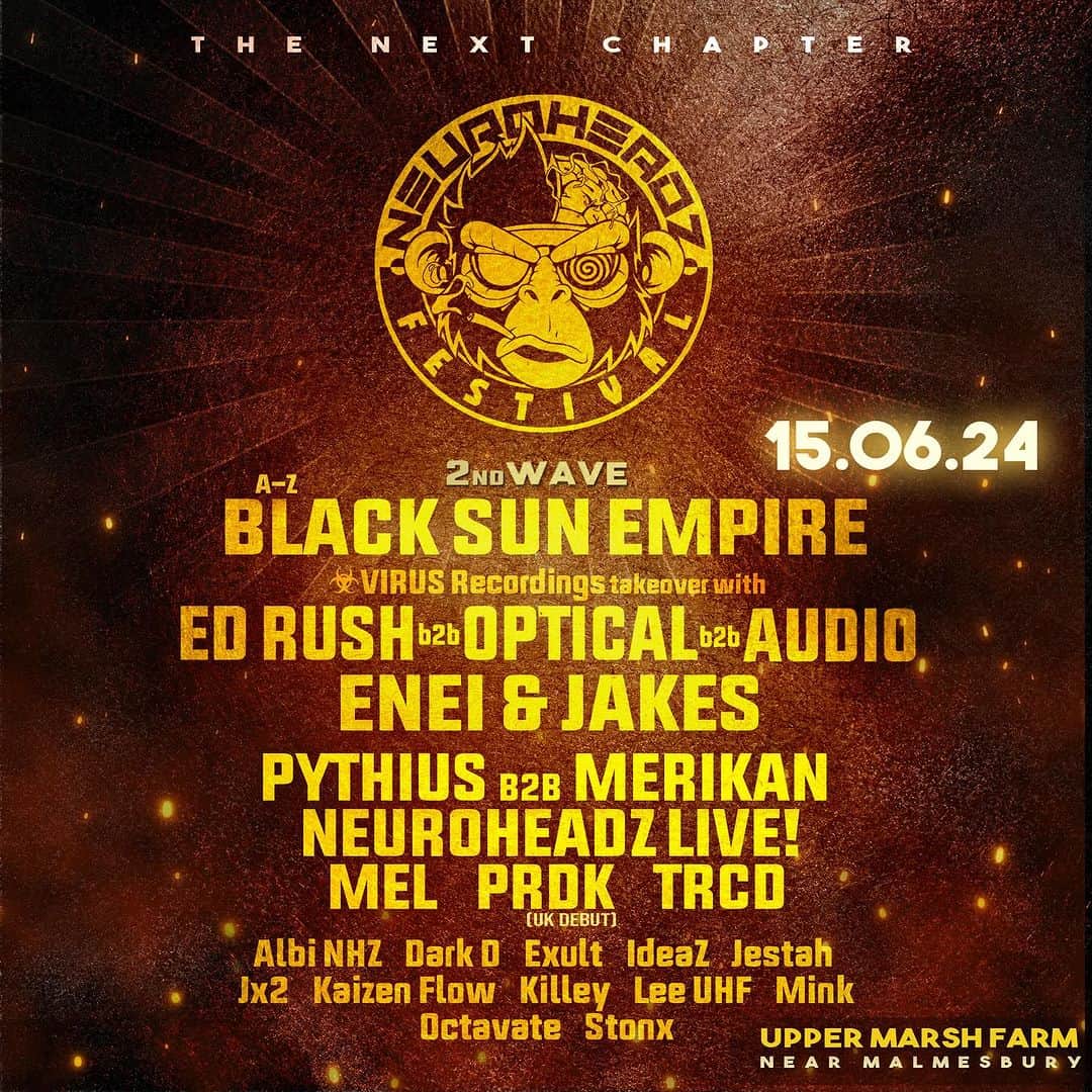 DJ Mel Clarkeのインスタグラム：「NEUROHEADZ FESTIVAL WAVE 2 LINE UP IS HERE! ☀️   Well, well, well, haven't we been busy boys, This event has just been taken to the next level! 🔥   New additions to this stacked line up include headliners ENEI & JAKES, a fucking hooning PYTHIUS b2b MERIKAN set, a UK debut for PRDK and the return of the legends, MEL and TRCD!   Joining these naughty fuckers are a whole bunch of talented support acts that we are blessed to call family members ❤️  The last remaining first release tickets are still up for grabs but VERY limited do grab yours from the link in our bio TODAY!  Oh, and keep your eyes peeled for WAVE 3😙」