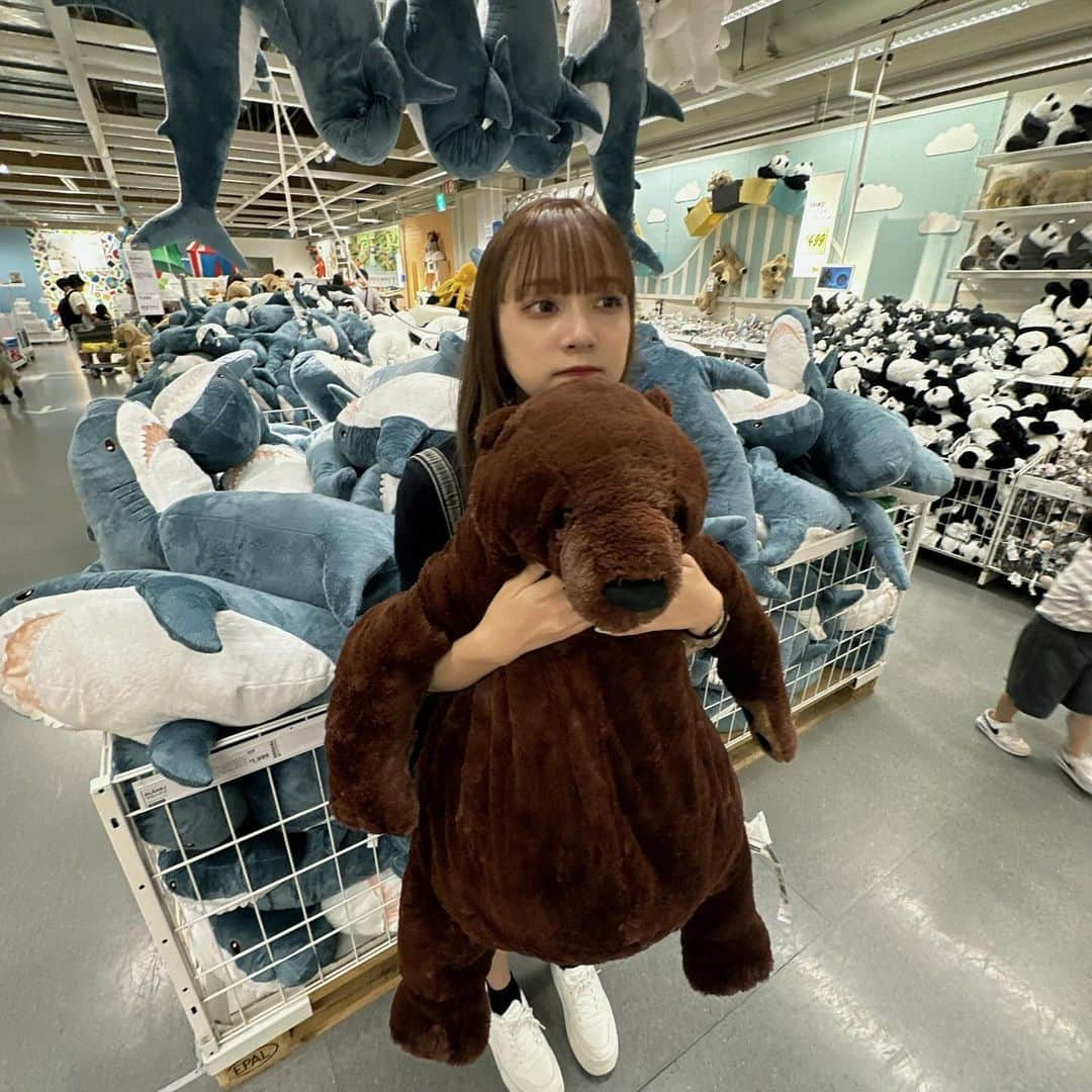 吉田羽花のインスタグラム：「. 大分前のやつやけど、！！IKEAのぬいぐるみちゃんたち👶🏻🎀   #ikea   #今日好き   #06  #jk  #sjk   #吉田羽花」