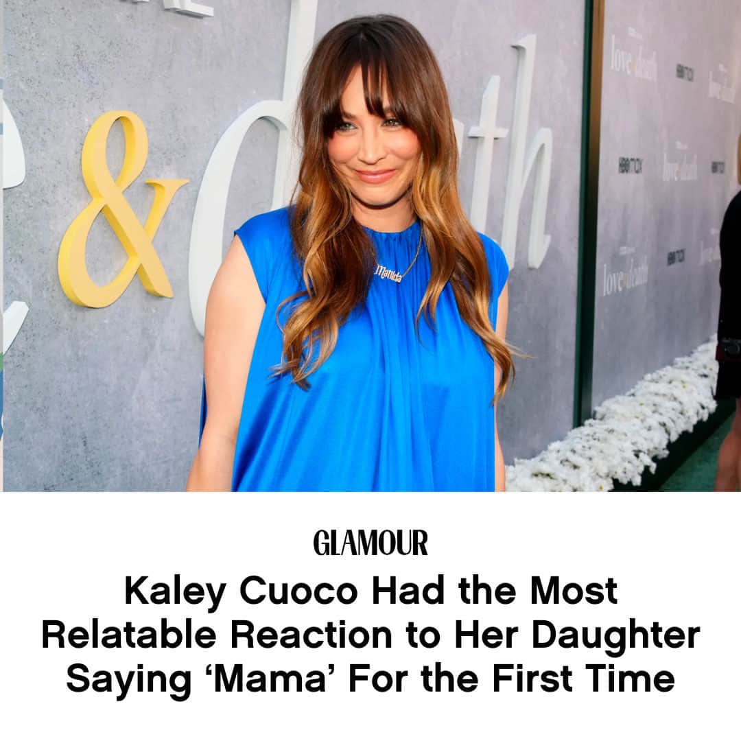 Glamour Magazineのインスタグラム：「Kaley Cuoco received an unexpected #Thanksgiving gift from her daughter Matilda and it is cuteness overload. See all the adorable aftermath now at the link in bio.」