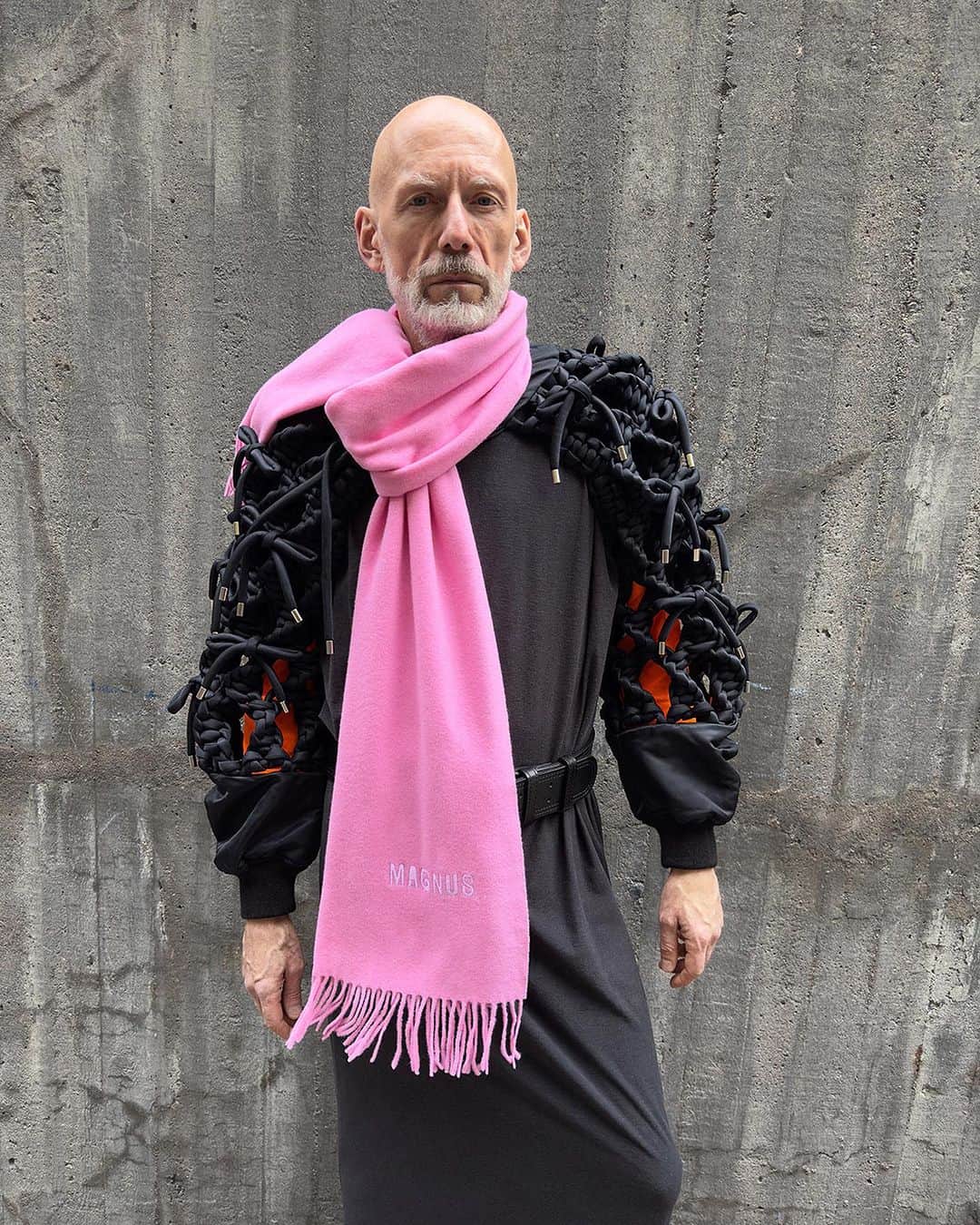 Acne Studiosのインスタグラム：「Personalise it! Our very own Magnus Carlsson (@Magnuscc) captured at Floragatan 13 wearing his personalised #AcneStudios scarf. Discover our personalisation service in store and online.   #InsideFloragatan」