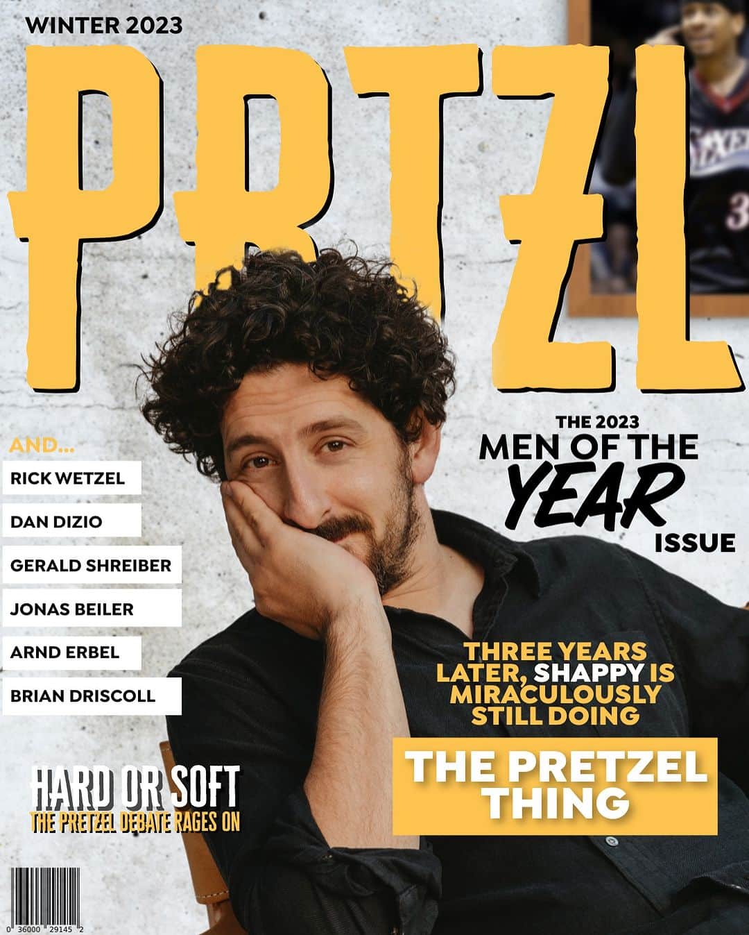アダム・シャピロのインスタグラム：「Wow. 14th time on the cover?! I’m really honored and grateful to be included in @prtzlmagazine 2023 #MenOfTheYear with so many other great pretzelmen from around the world.」