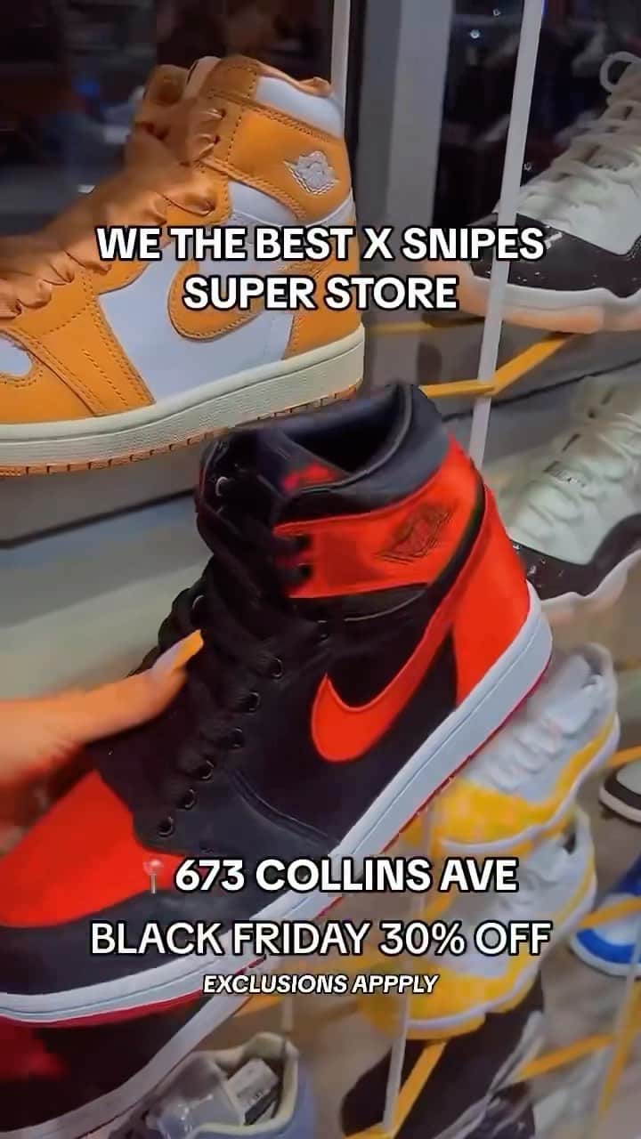 DJキャレドのインスタグラム：「MIAMI ! Let’s go shopping! #WTBSNIPES 30 % OFF  @wethebeststore @wethebeststoresouthbeach @snipes_usa @sven.voth   673 Collins Ave Miami Beach, FL  33139 United States」