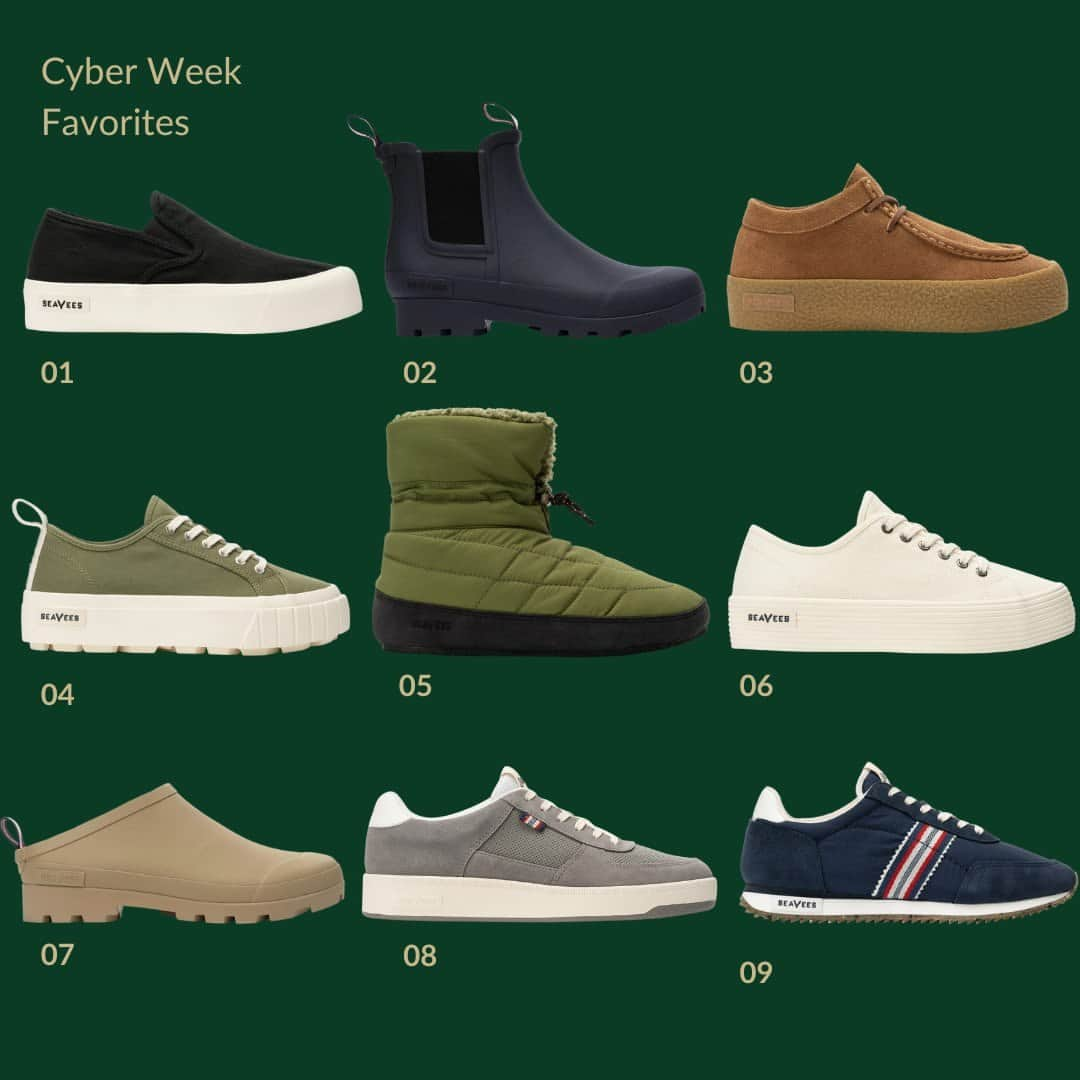 シービーズのインスタグラム：「Cyber Week Sale 🤝 choose your fighter. Which one are you grabbing?  #blackfriday #sneakers #boots」