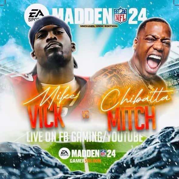 マイケル・ヴィックのインスタグラム：「Tonight 930est vs @chibattamitch The Madden Gawd. Gamers lock in! We going to have some fun 😆 @eamaddennfl @mikevickv7streaming」