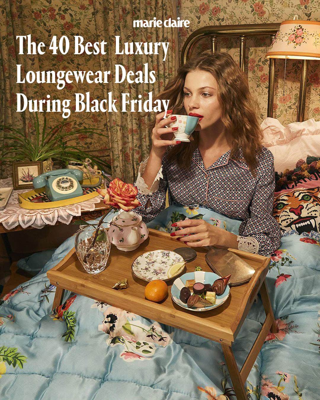 マリクレールさんのインスタグラム写真 - (マリクレールInstagram)「The holiday season is for lounging, and luxurious loungewear makes all the difference. Of all the (seemingly endless) #BlackFriday sales, there are few discounts as steep as those on clothing of the cozy variety. Link in bio to shop our favorites from Eberjey, Alo Yoga, and more.」11月25日 1時51分 - marieclairemag