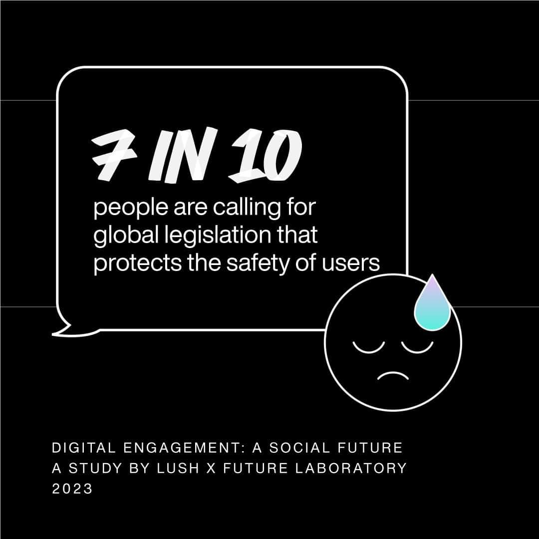 LUSH Cosmeticsさんのインスタグラム写真 - (LUSH CosmeticsInstagram)「On Black Friday 2021, following the release of the Facebook Files (which revealed how much Meta knew about the very real harms being caused by their platforms and yet were doing nothing about it), Lush signed out of Instagram, Facebook, TikTok and Snapchat until these platforms took action to provide a safer environment for users.   Two years on, has Meta cleaned up its act? Sadly but perhaps not surprisingly, no. Deliberately-addictive algorithms are still filling our feeds with harmful content and misinformation to drive engagement. Meanwhile their surveillance-for-profit business model – one that underpins all the 'Big Tech' companies – tracks our every move and sells our data, making them untold billions.    That's why we're campaigning for legislative change that puts the control back in the hands of the people. We've teamed up with People vs Big Tech – a decentralised movement challenging the power and abuses of the Big Tech giants.   Introducing The Cloud bath bomb, with 100% of the sales price (minus government taxes) going to People vs Big Tech to fund vital campaigning that takes their message directly to those who hold the power to change the system. Don't lose your head in the cloud. There's a brighter future ahead. Hit the link in bio to join the #BigTechRebellion —    Friendly note: we're not back on Instagram. If you'd like to contact us, our Customer Care team will be happy to help here: Phone: 1-888-733-5874 SMS: 1-888-733-5874 Email: customercare@lush.com Live Chat: lush.com & the Lush app」11月25日 2時08分 - lushcosmetics