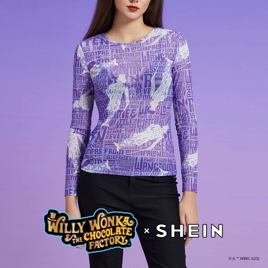 SHEINさんのインスタグラム写真 - (SHEINInstagram)「Willy Wonka and the Chocolate Factory x SHEIN: Put a new twist on a classic favorite!   🔗: https://shein.shop/e0ew4vm  #SHEIN  #SHEINforAll  #SHEINCollabs #WillyWonkaandtheChocolateFactoryXSHEIN #WillyWonka」11月25日 2時00分 - sheinofficial