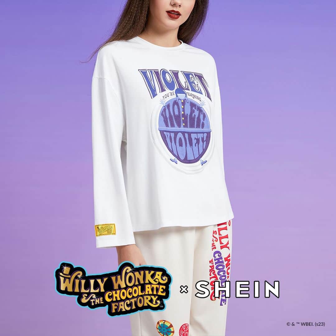 SHEINさんのインスタグラム写真 - (SHEINInstagram)「Willy Wonka and the Chocolate Factory x SHEIN: Put a new twist on a classic favorite!   🔗: https://shein.shop/e0ew4vm  #SHEIN  #SHEINforAll  #SHEINCollabs #WillyWonkaandtheChocolateFactoryXSHEIN #WillyWonka」11月25日 2時00分 - sheinofficial