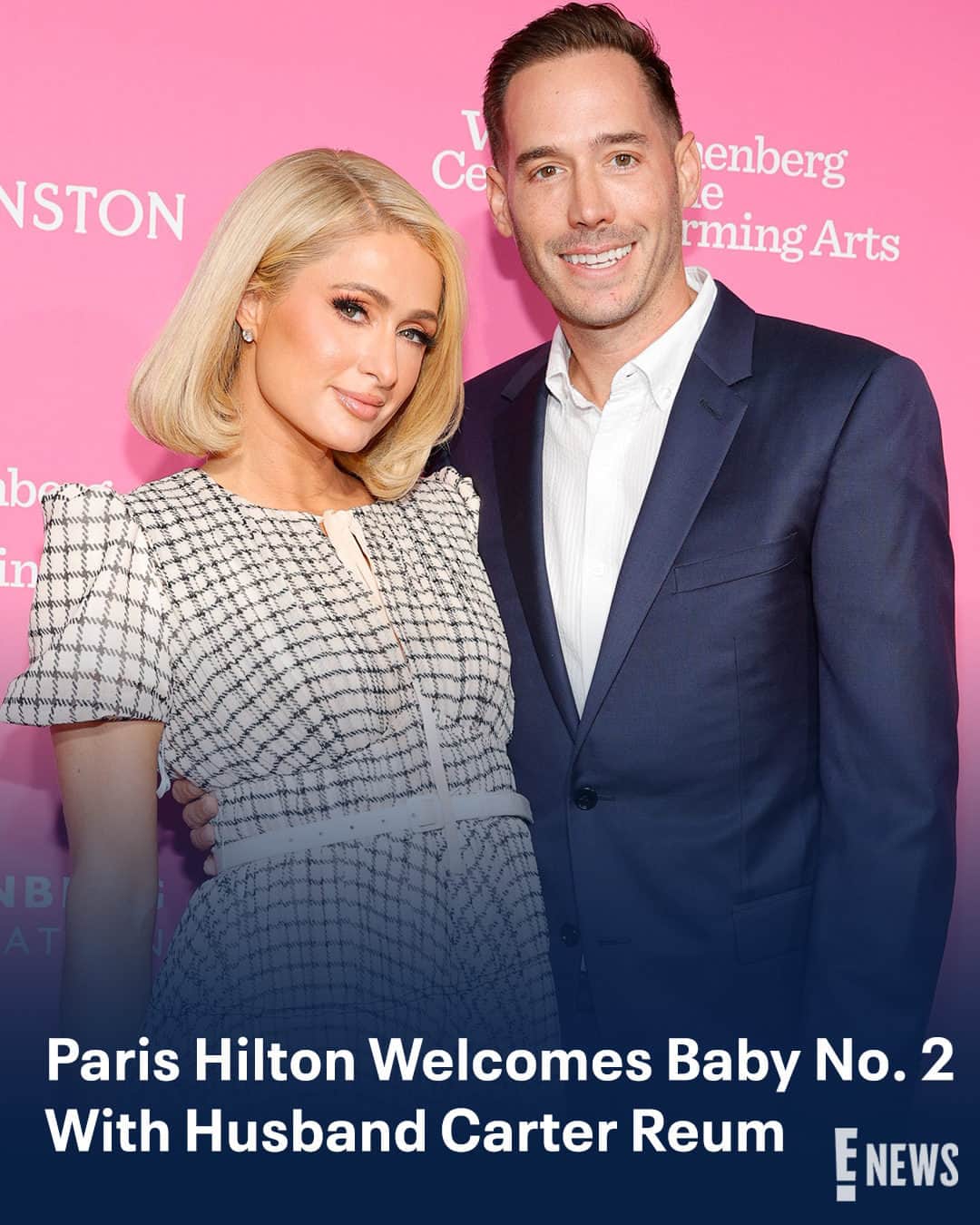 E! Onlineのインスタグラム：「Paris Hilton is sliving her best life as a mom of two. 💘  Link in bio for the sweet announcement—including her baby girl's name. (📷: Getty)」