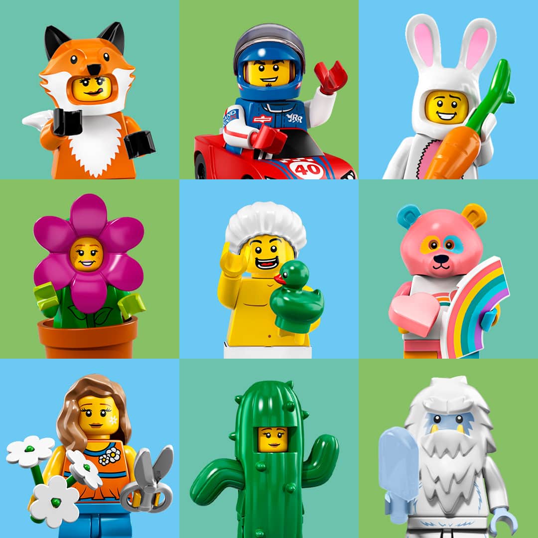 LEGOのインスタグラム：「Choose your favorite from each row. ✨  #LEGO #Minifigures」