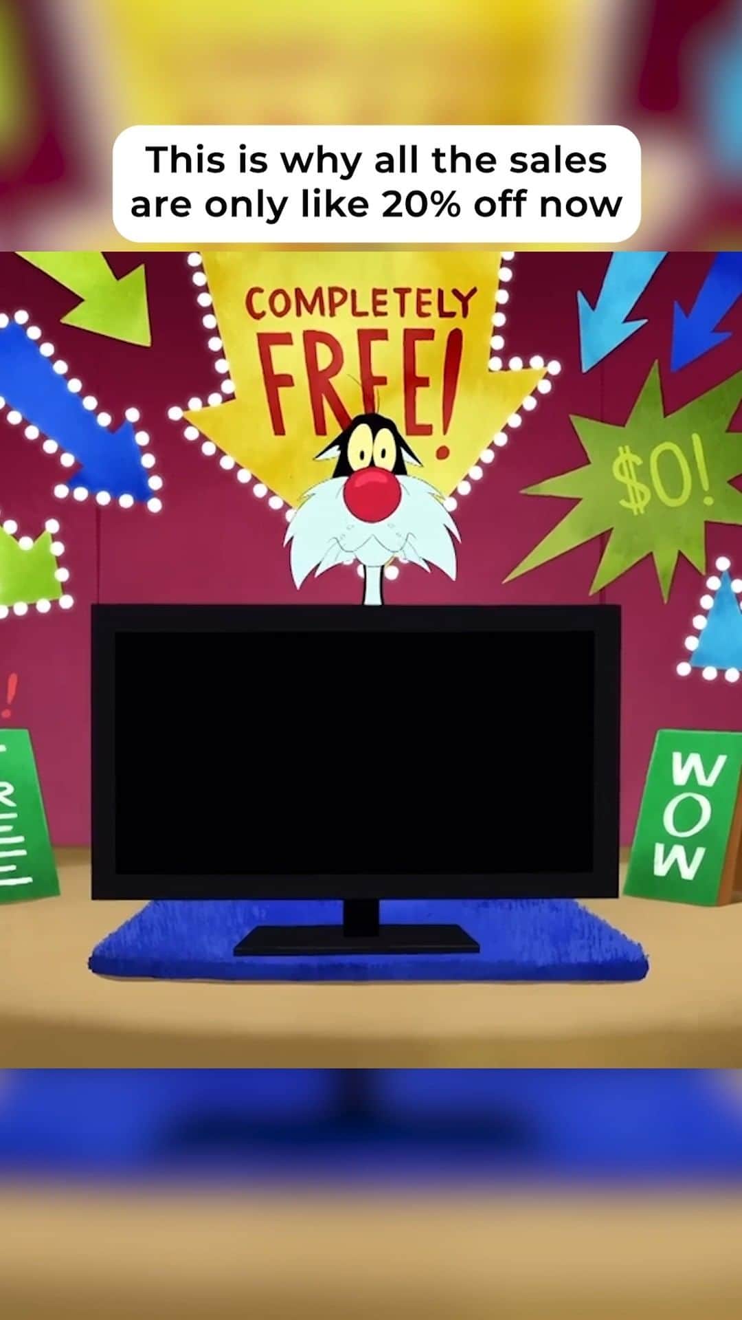 Looneyのインスタグラム：「Sylvester is thankful for online shopping」