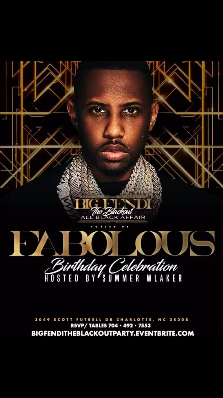 ファボラスのインスタグラム：「2 N I T E   C H A R L O T T E ,  N C   Q C  S O U N D S T A G E   All Black Affair on Black Friday brought to you by @bigfenditv with FABOLOUS & @summerwalker ! Come catch a vibe wit us !!」