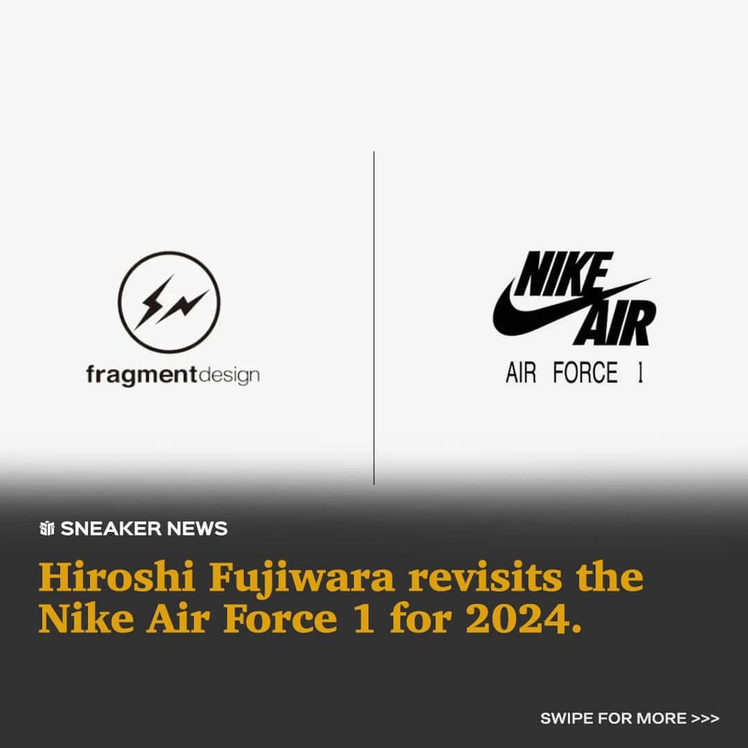 Sneaker Newsのインスタグラム：「Two Nike Air Force 1's by fragment design are expected in 2024. ⁠ ⁠ As with other work by Hiroshi Fujiwara, the unreleased pairs favor simple color schemes. fragment's iconic dual bolt logo makes its way onto the pairs, expanding the Japanese label's– and Fujiwara's–storied catalog of collaborations with Nike, Inc. ⁠ ⁠ Tap the LINK IN BIO for more details.」