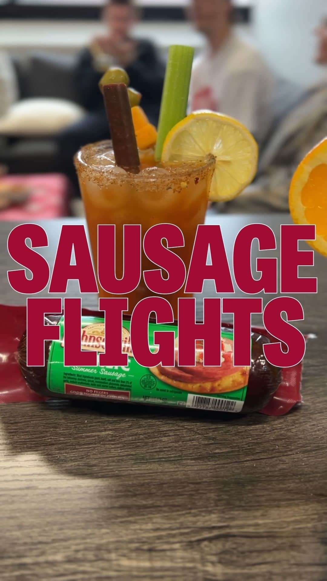 ジョンソンヴィルのインスタグラム：「The possibilities for Sausage Flights are endless with our new sausage-snacking items... but we picked out a few of our favorites. 😉🔥   Which one are you trying first? 🤔👀   #johnsonville #johnsonvillesausage #betterwithsausage #sausage #summersausage #sausageflights #drinkpairing #drinkpairs #drink」