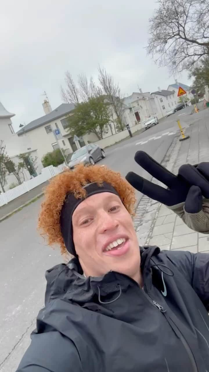 The Run Dept.のインスタグラム：「Anything goes in the cold 🥶 Like Theo says, lower expectations elevate winter runs.」