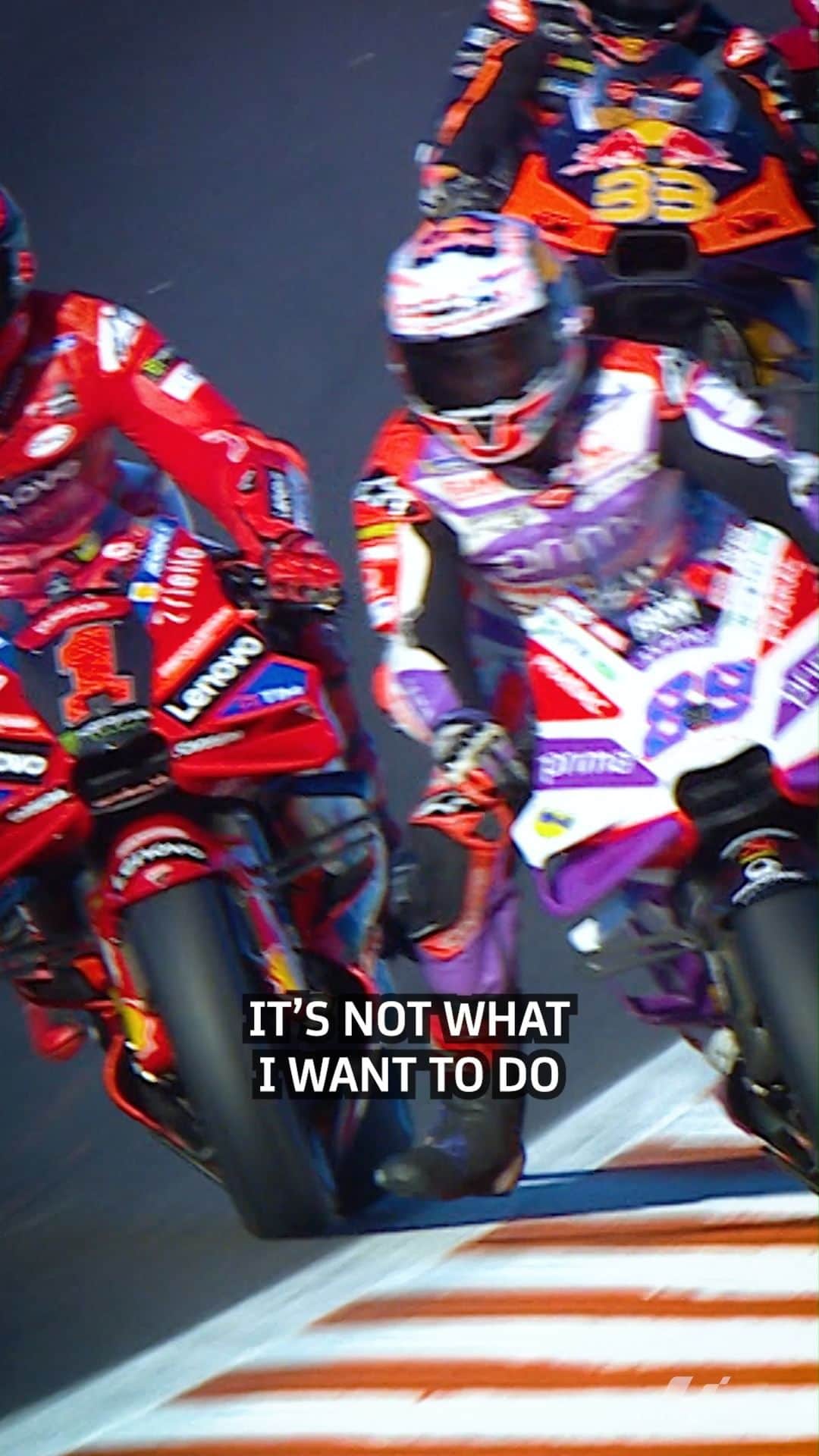 MotoGPのインスタグラム：「Well, #PECCOvsMARTIN is getting spicy already! 🌶️ Here's what @89jorgemartin  and @pecco63 thought about today's mind games 👀  #ValenciaGP 🏁 #TeamPECCO #TeamMARTIN #PB1 #JM89 #MotoGP #Motorsport #Motorcycle #Racing」