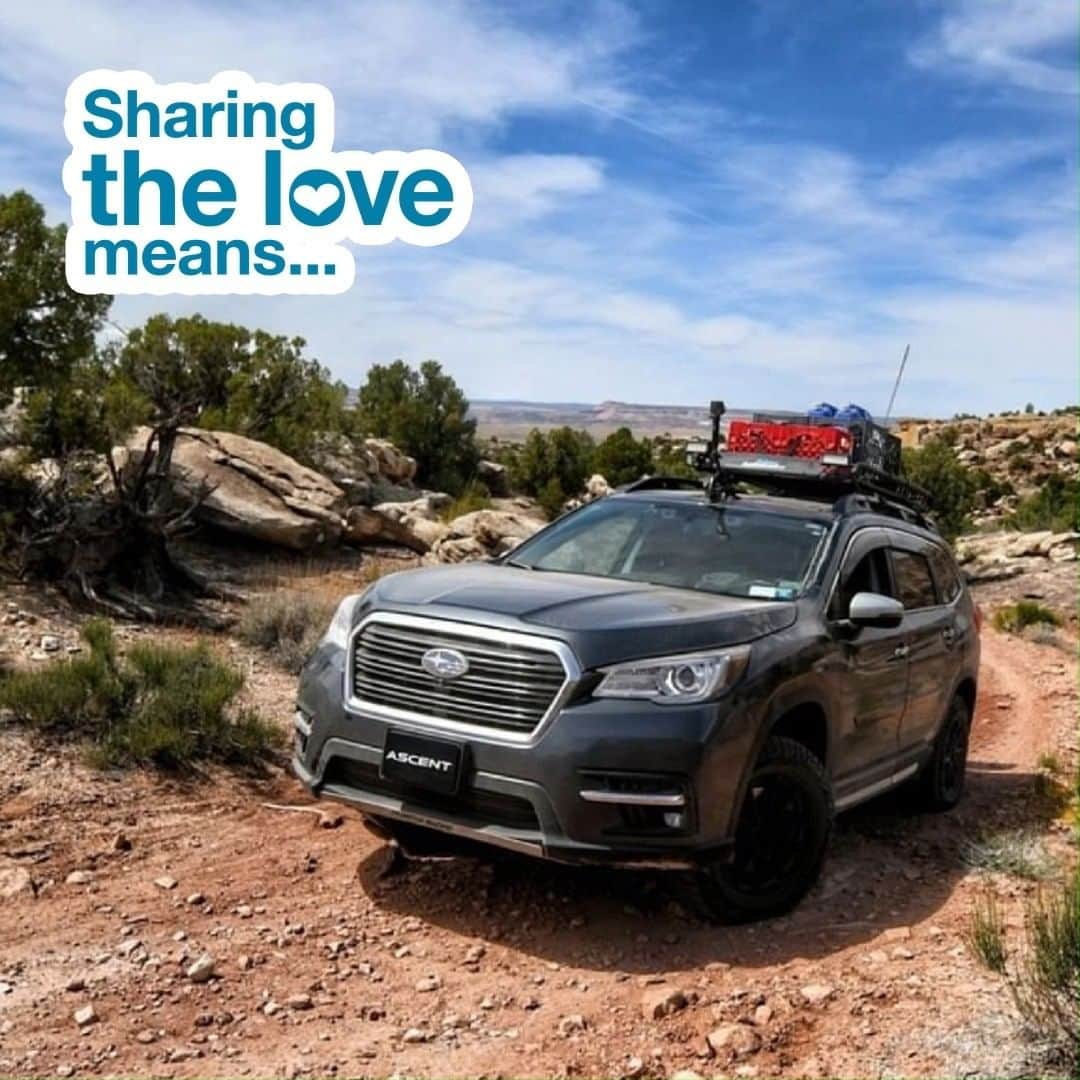 Subaru of Americaのインスタグラム：「Since first experiencing their beauty, #SubaruAmbassador Robert has visited several national parks across the country in his Subaru. This year, he teamed up with fellow Ambassadors for off-roading adventures in Colorado, Utah, and Texas, where they also cleaned up trash and raised money for the National Park Foundation. Just one of many stories made possible by the Subaru #ShareTheLove Event.   (Story submitted by Subaru Owner.)」