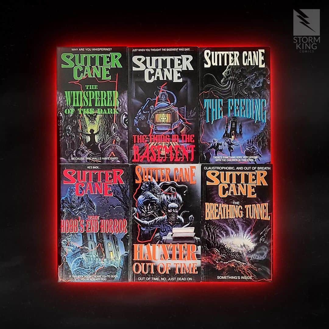 ジョン・カーペンターのインスタグラム：「Sutter Cane movie prop books - $250 plus shipping (11oz)  * These are original screen-used prop books from the 1994 motion picture John Carpenter’s In the Mouth of Madness.  These props are extremely rare.  We have less than 100 books, and once they’re gone, they’re GONE.  * One book per customer. Any duplicate orders will be canceled.  We want these to reach as many real fans as possible. We’re not selling these for people to flip and make a profit.  * It is possible that these will sell out in a few minutes.  Having it in your cart does not guarantee you will get it if it sells out before you finish your transaction.  This is out of our control.    * Books are $250 + shipping and are available to fans world-wide, but please note, the customs form will be filled out for the selling price of $250.  You are responsible for any customs and import taxes that may apply upon delivery.  * You will receive ONE randomly selected title from the following list of books: The Hobbes End Horror, The Whisperer of the Dark, The Thing in the Basement, Haunter out of Time, The Feeding, or The Breathing Tunnel.  * These are prop books, not “real” books.  Each book contains the same page repeated through the entire book. (This was so Julie Carmen could pick up any book, open to any page, and read the quoted text.)  * These books are thirty years old and have been in our warehouse since filming for In The Mouth of Madness wrapped. They are all in good, but NOT MINT condition.  Some show signs of wear.  * These books are NOT signed by John Carpenter or Sandy King, nor do they come with a COA.  * Do YOU read Sutter Cane?  LINK IS THE BIO   #blackfriday #suttercane」