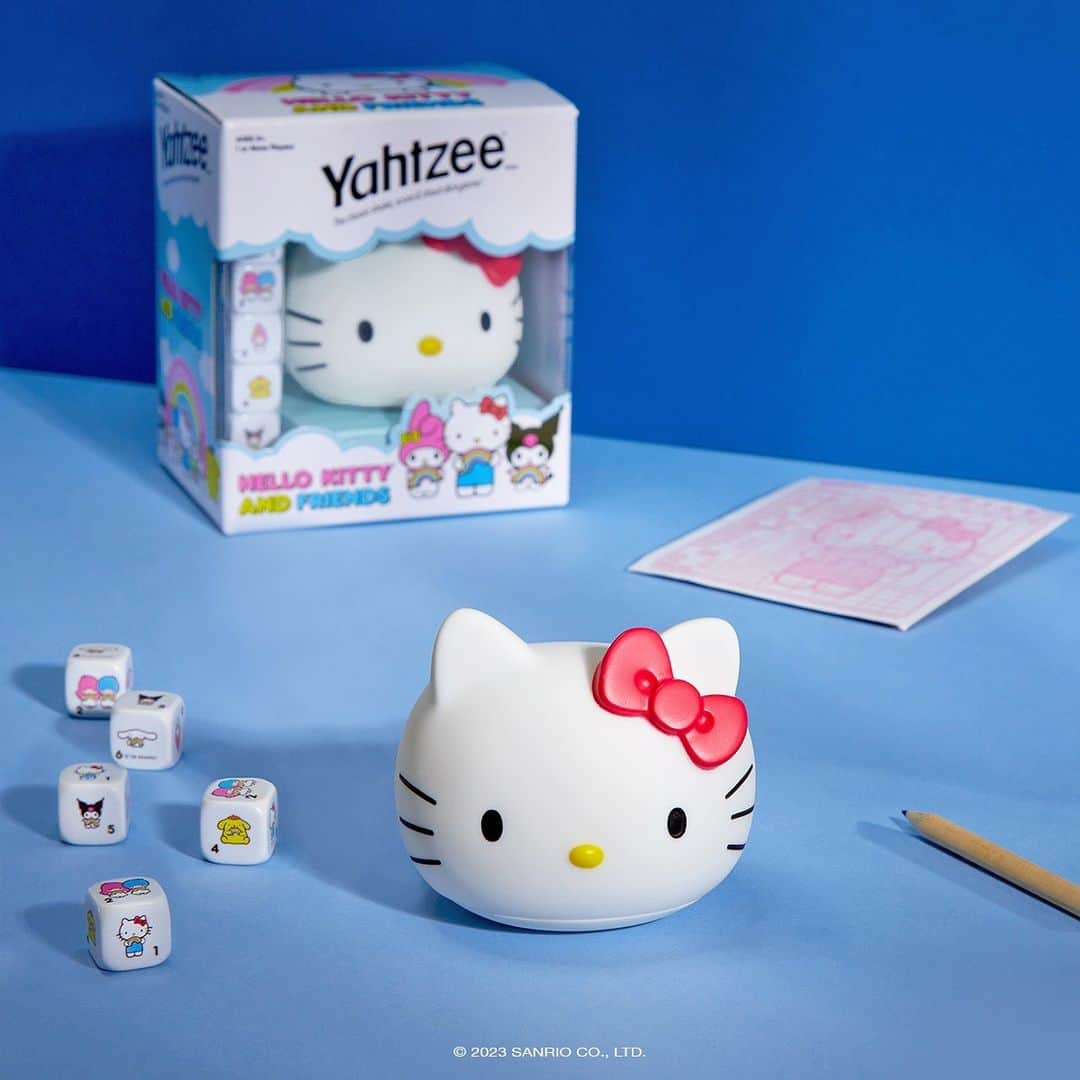 Hello Kittyのインスタグラム：「THIS WEEKEND ONLY✨ Get The Hello Kitty and Friends Yahtzee game for free with all orders $75 or more 🎲 Link in bio.」