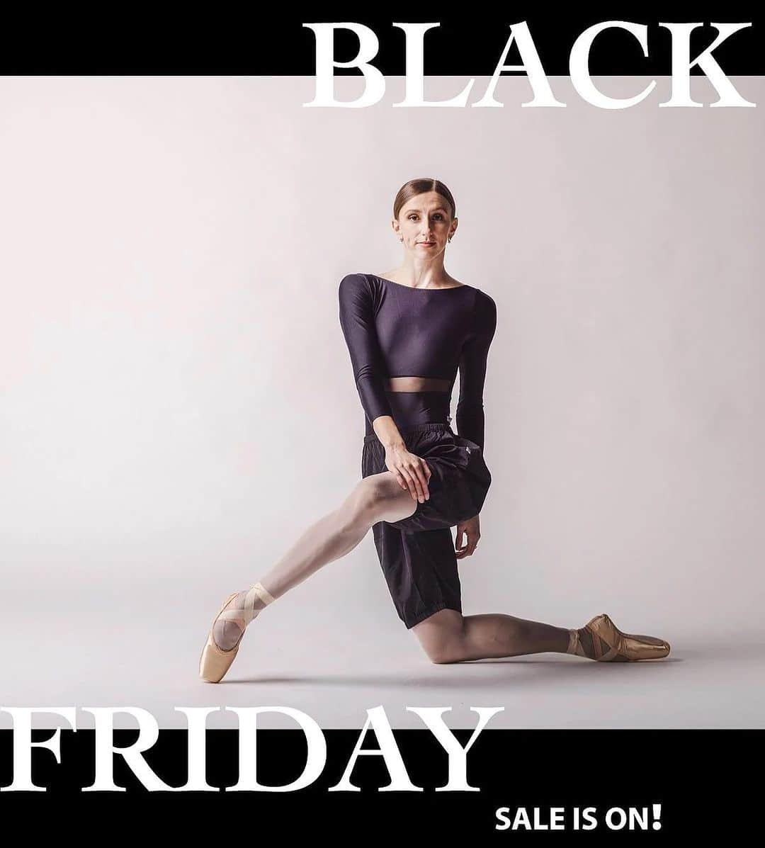 Ballet Is A WorldWide Languageのインスタグラム：「Black Friday is here 🖤 our biggest sale has arrived • shop now for up to 40% off sitewide! Be quick - sizes are running out fast ⌛」