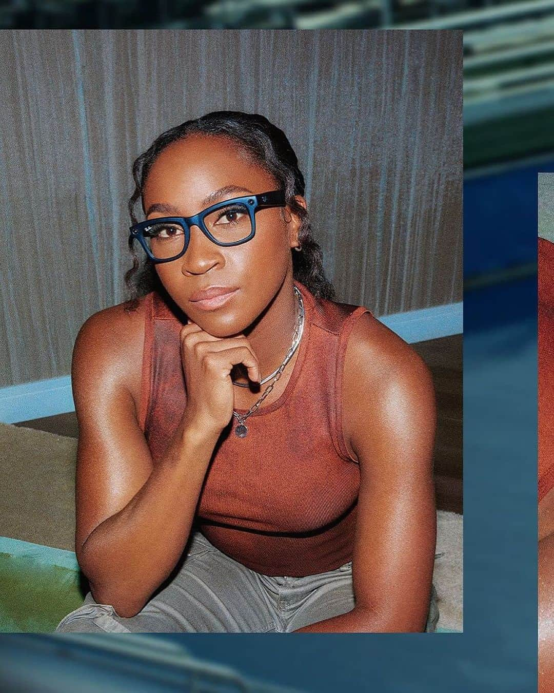 レイバンさんのインスタグラム写真 - (レイバンInstagram)「game on the court, eyes on the future 🎾 @cocogauff x @raybanmeta 🕶️  #GameChanger」11月25日 6時04分 - rayban