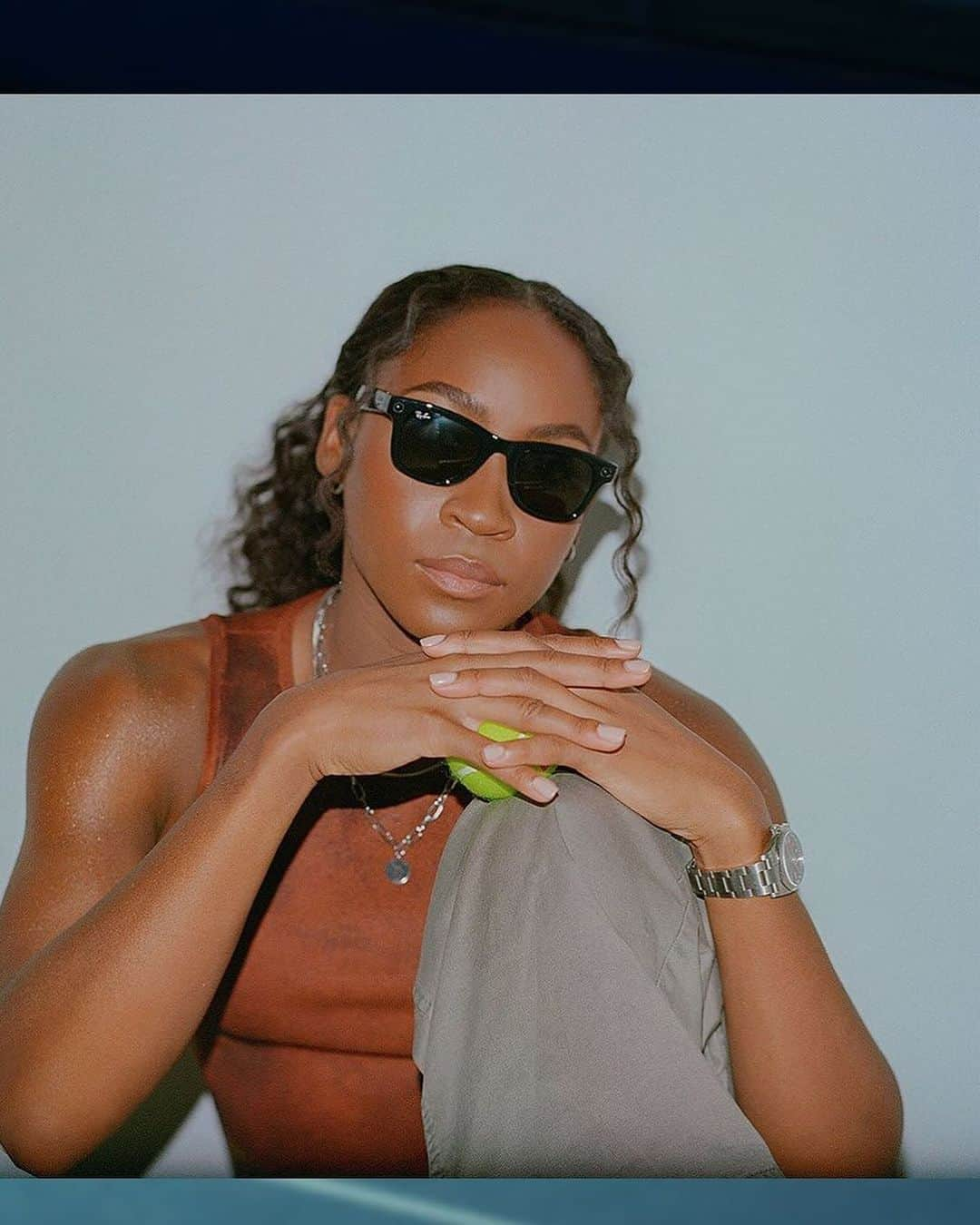 レイバンさんのインスタグラム写真 - (レイバンInstagram)「game on the court, eyes on the future 🎾 @cocogauff x @raybanmeta 🕶️  #GameChanger」11月25日 6時04分 - rayban