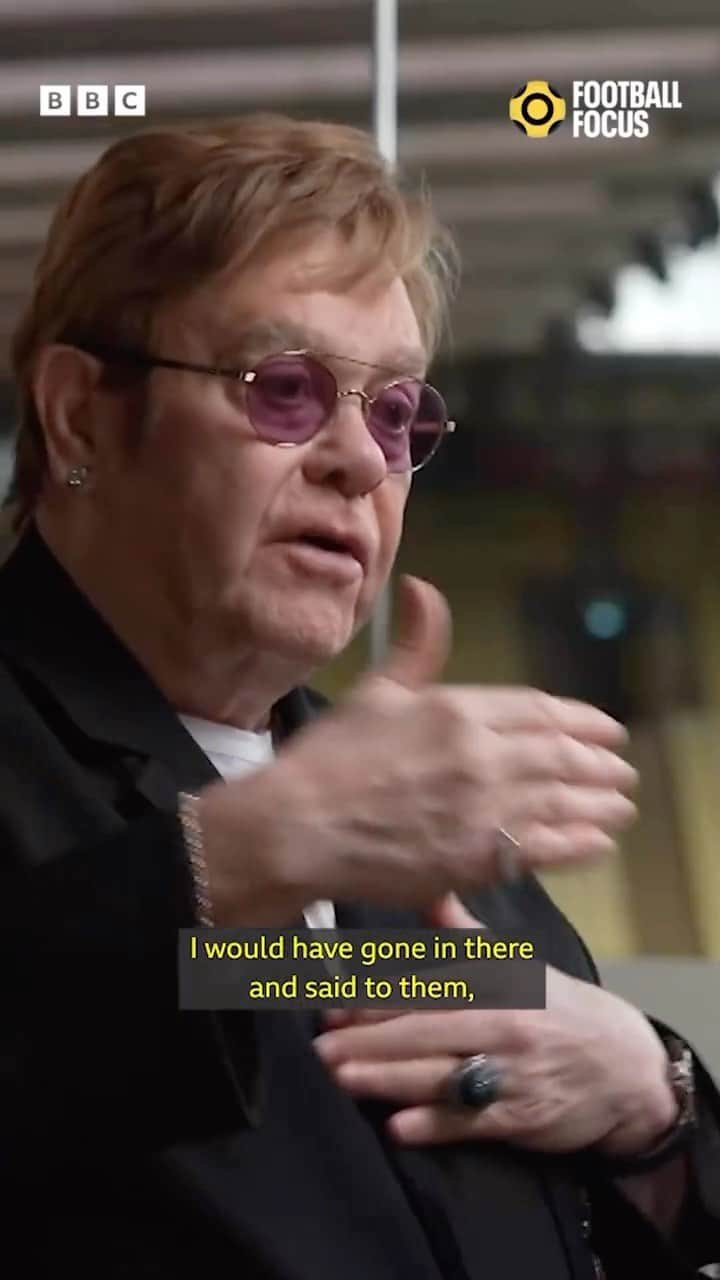 エルトン・ジョンのインスタグラム：「Why the FA Cup final is a bit like playing Glastonbury...  #EltonJohn #Watford #GaryLineker #FootballFocus #BBCFootball」