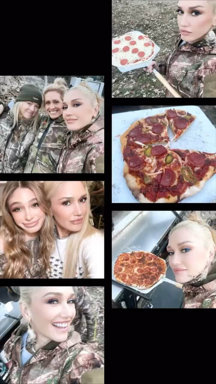 グウェン・ステファニーのインスタグラム：「family fun this holiday weekend 🍕 🏕️ :) gx」