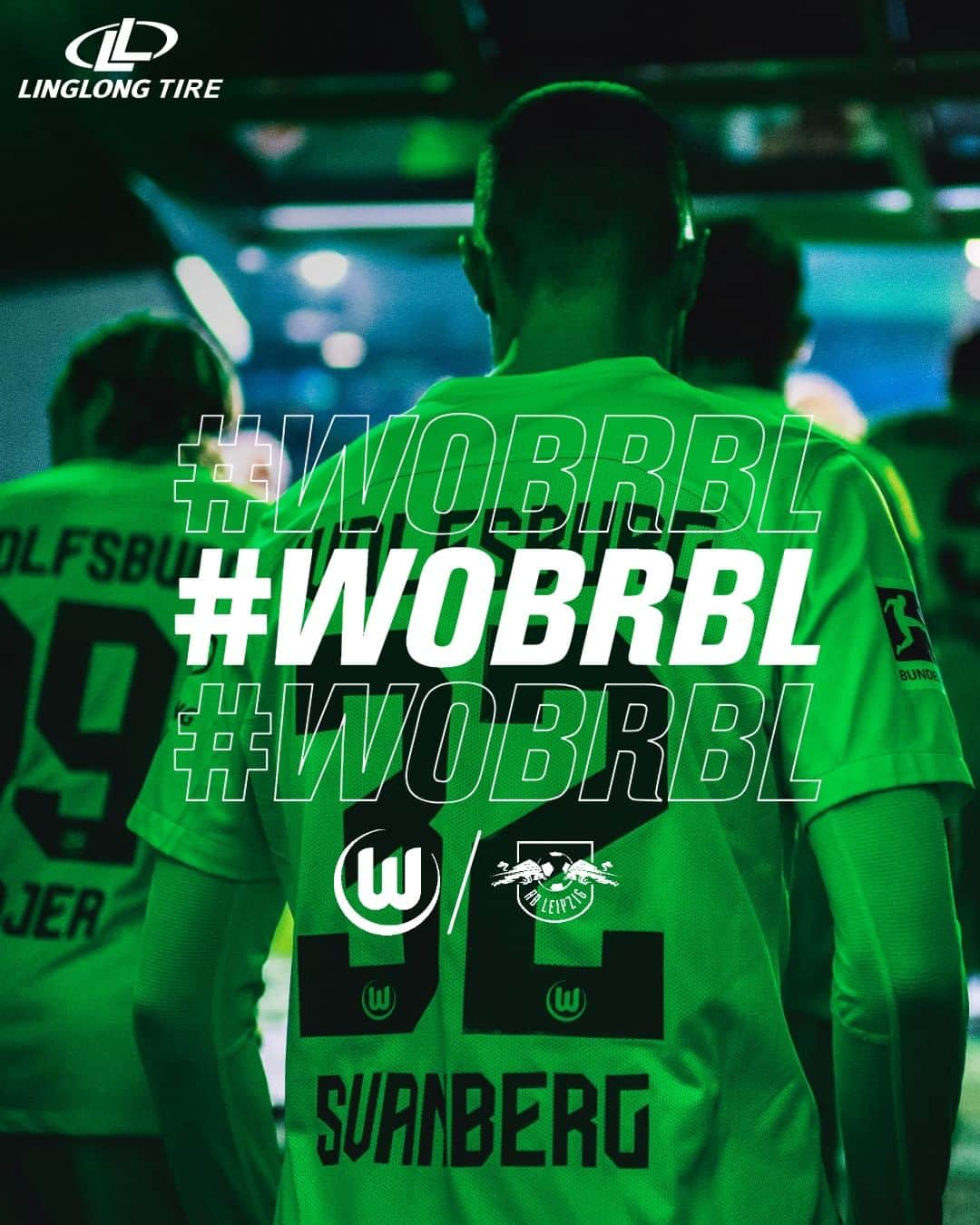 VfLヴォルフスブルクのインスタグラム：「Macht es wie im DFB-Pokal gegen Leipzig, Wölfe! 💪🐺  ⚽️ @bundesliga  ⚔️ @rbleipzig  ⏱ 15.30 Uhr 🏟 Volkswagen Arena 📺 @skysportde  #️⃣ #wobrbl  #vflwolfsburg #arbeit #fussball #leidenschaft #immer_hungrig #immernurdu #bundesliga」