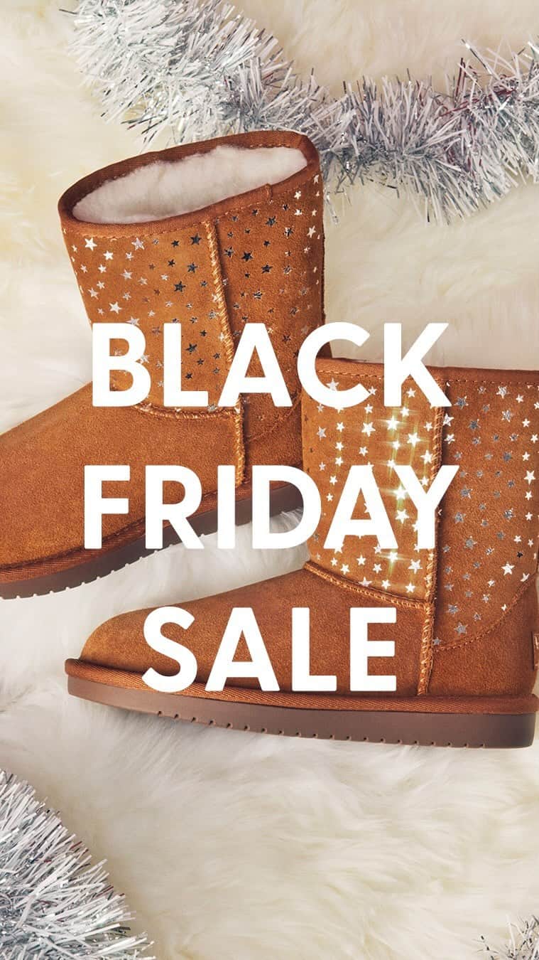 クーラブラのインスタグラム：「This is not a drill - the #BlackFriday sale is HERE 🙌 Shop all the Koolaburra styles you love up to 25% off.   Find the inspo for everyone on your list.   #koolaburra #sale #blackfriday」