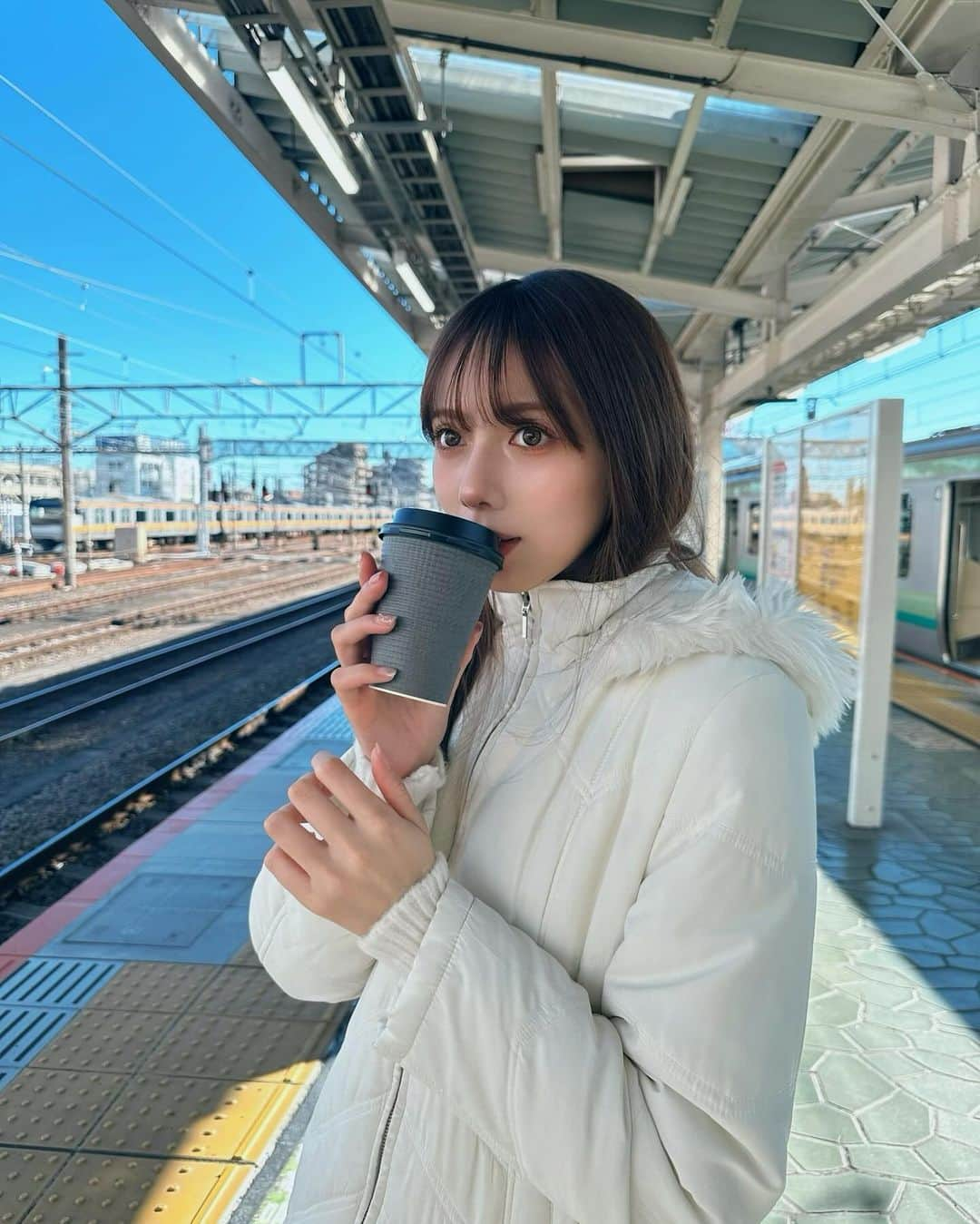 毛利愛美のインスタグラム：「寒くなってきた⛄️♡ この間のランチ 大好きな方と♡♡」