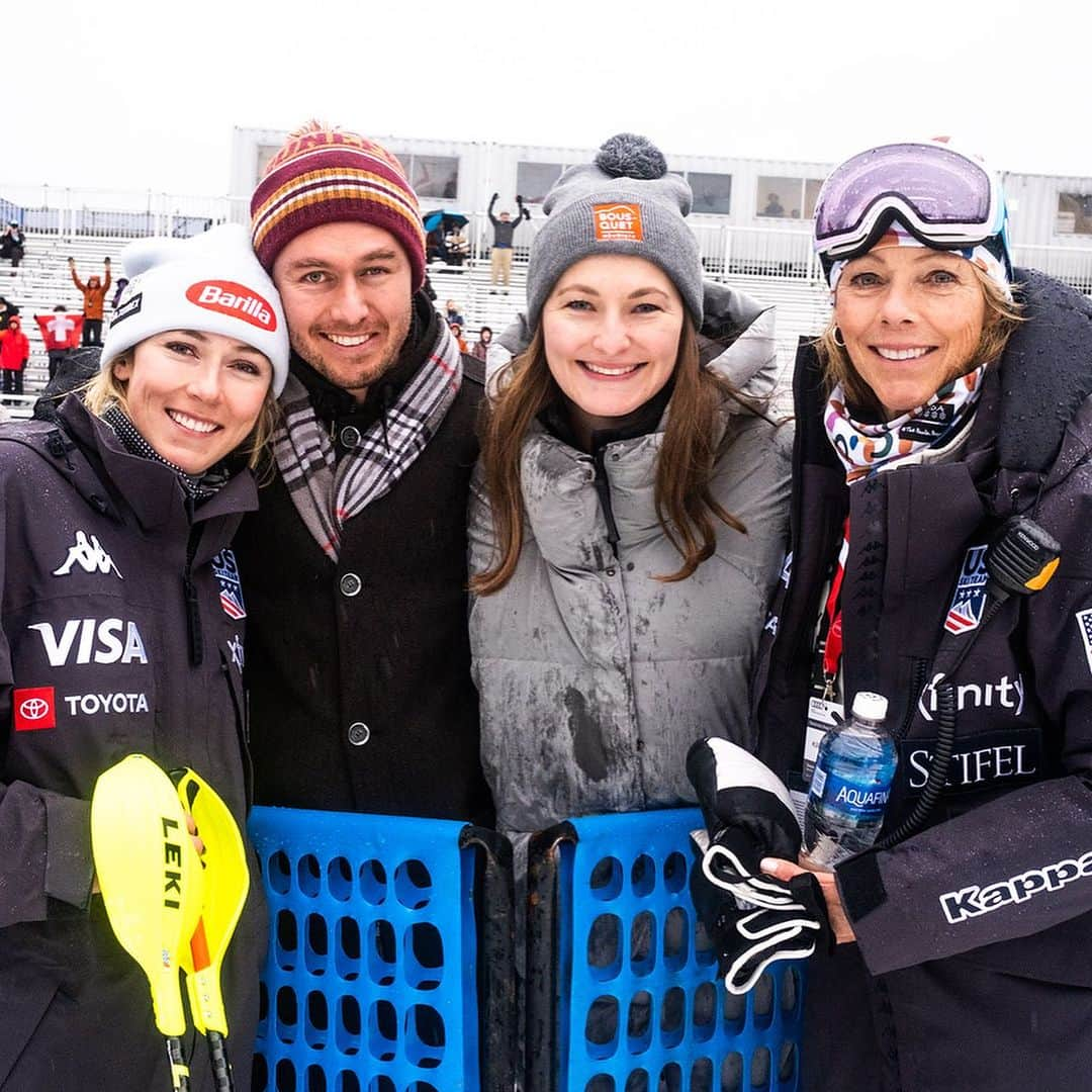 ミカエラ・シフリンのインスタグラム：「🫶 Love racing on home turf at the @stifelfinancial Killington Cup. Bib 3 in tomorrow’s GS! Guys - please CHEER LOUD (and for everyone) like you always do so well!! We want to hear you from the start‼️🫠   HOW TO WATCH (ET): Saturday, Nov. 25 10am - first run (@outsidewatch) 1pm - second run (Outside, @nbc, @peacock)  Sunday, Nov. 26 10am - first run (Outside) 12:30pm - first run recap + second run (NBC, Peacock) 1pm - second run (Outside)  📷: @mikedawsy // @usskiteam #stifelusskiteam」