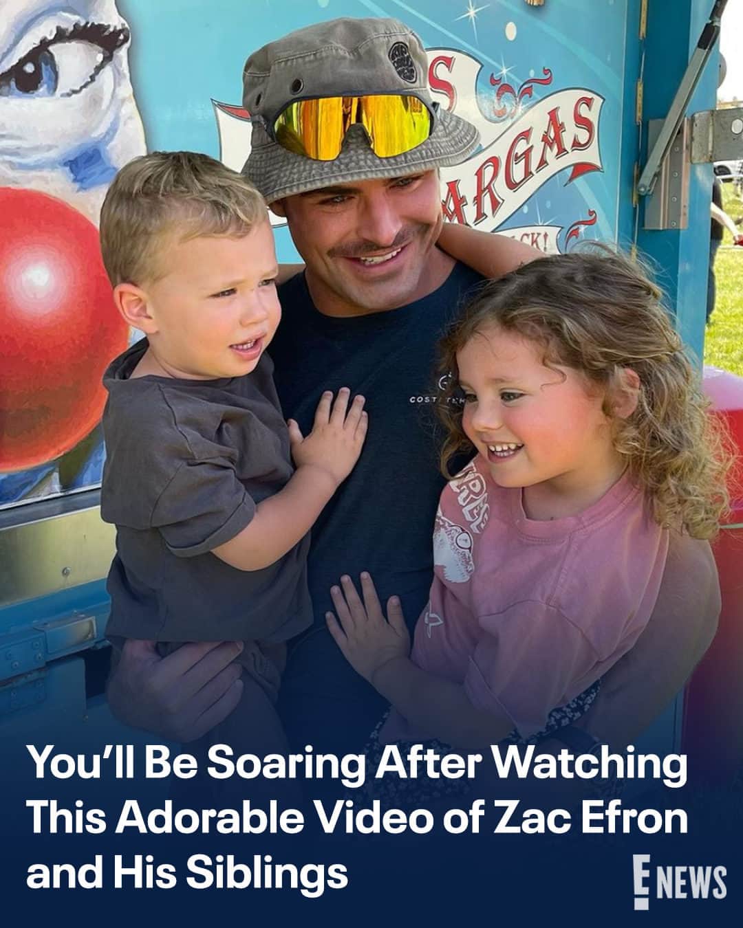 E! Onlineのインスタグラム：「You're going to love this video of Zac Efron with his family— we'll bet on it. 🥹 There's not a star in heaven that these cuteness levels can't reach at the link in bio. (📷: Instagram)」