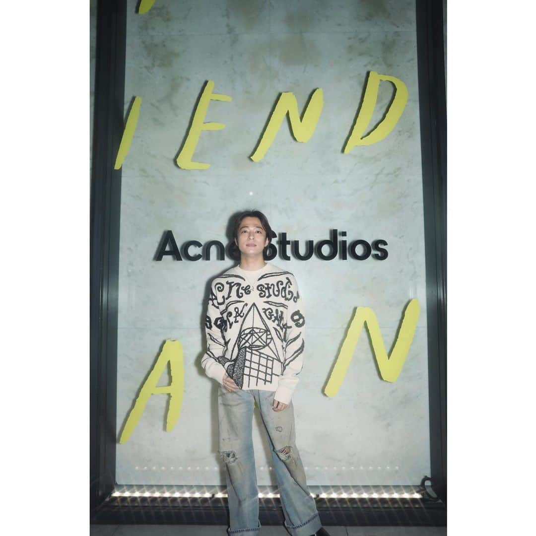 和田颯のインスタグラム：「. Acne Studios "My Friend Magnus" Book Launch Party  dedicated to Magnus Carlson」