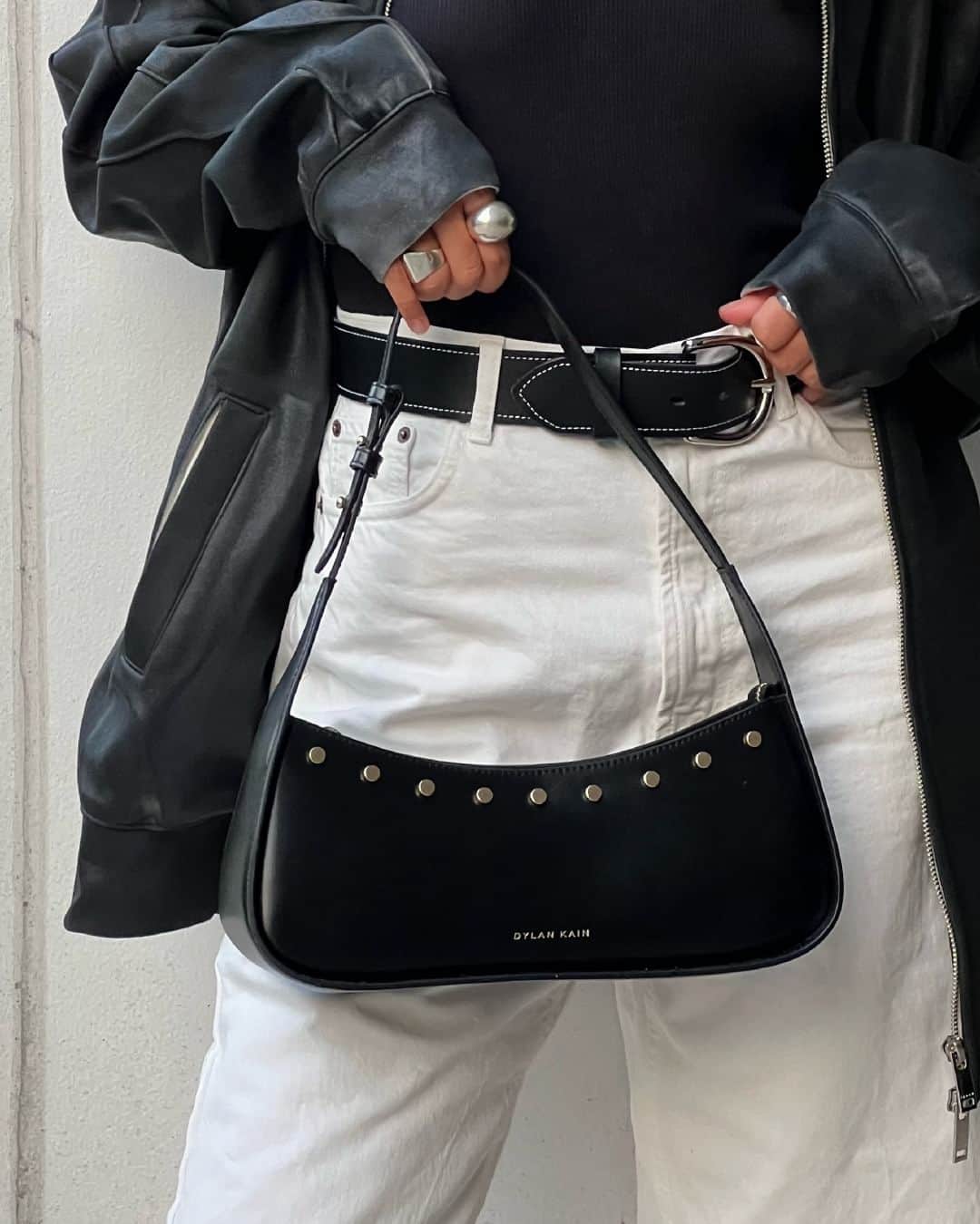 STYLERUNNERのインスタグラム：「Elevate your look with the perfect statement pieces from Dylan Kain 🖤 Shop our Cyber Edit including the Remi Studded Bag & Deliah Studded Bag 30% off using code: CYBER30」