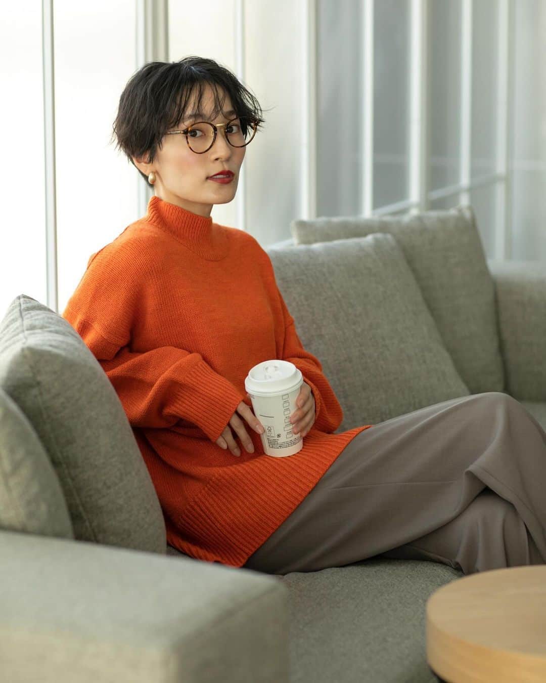 OPAQUE.CLIPのインスタグラム：「Recommend item _______________________________  🏷️ ミドルゲージハイネックニット  ≪COFIL/コフィル≫ 商品No.637-17026  程よく厚みのあるミドルゲージのニットプルオーバー🧶 イタリー糸ならではの発色を活かしたカラーリングが特徴  _______________________________  #opaqueclip #オペークドットクリップ」