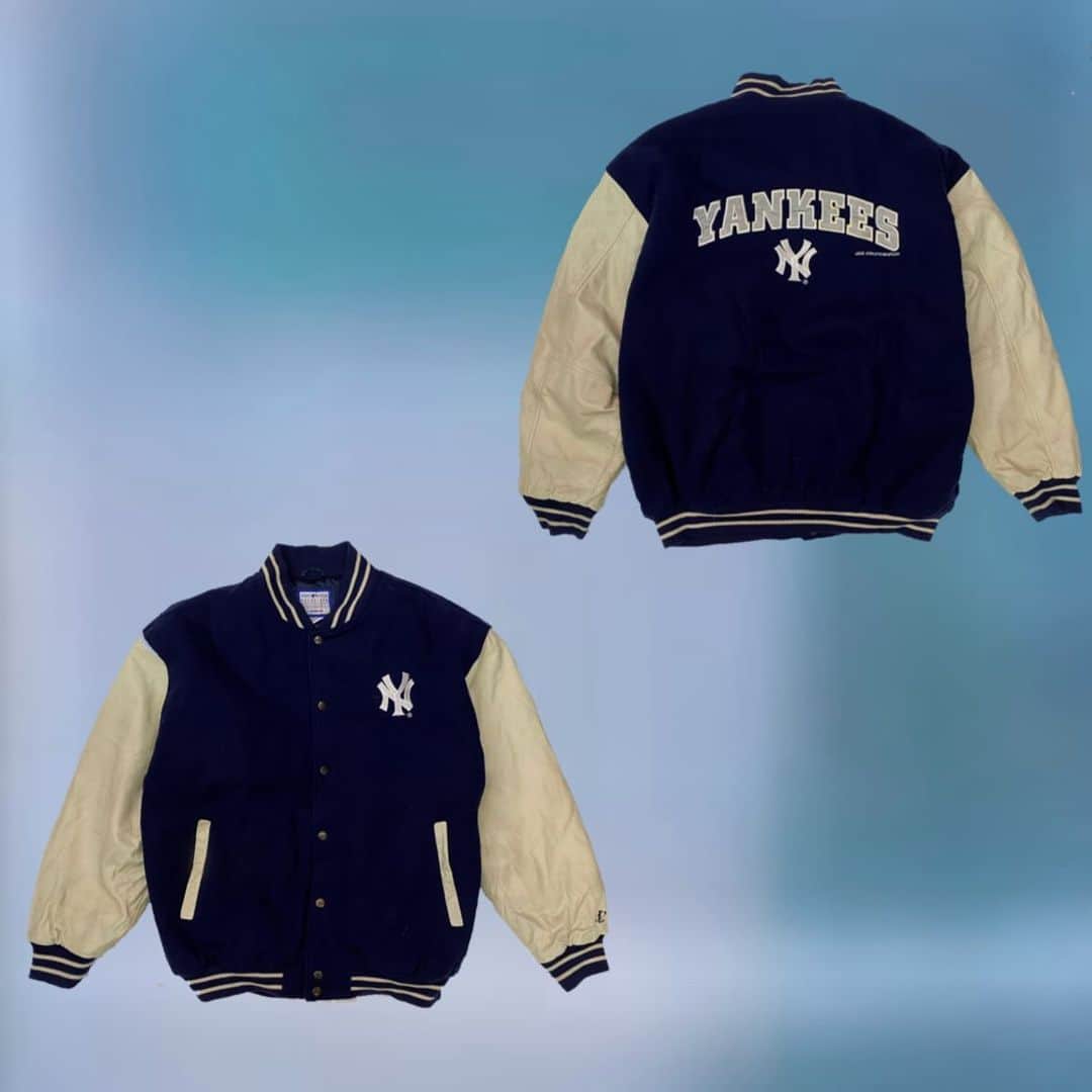 古着屋フラミンゴ下北沢マバタキ店のインスタグラム：「NYC yankees stadium jacket  ✝️店内商品全て通販可能です☮️ サイトに掲載のないアイテムについてや、 サイズ・状態については ＤＭにてお問合せください😊  #mabataki #vintage #fashion #fyp  #y2k #00s #90s #mabataki #punk #goth  #ootd #grunge #grungeaesthetetic #grungefashion #90sgrunge #harajuku #japan #aestheteticpicture #fashion #y2k #y2kfashion #webcore #darkcore #grungevibes #cybercore #00s #pinterest #pinterestinspired  #pinterestaesthetic #古着 #大須古着屋 #マバタキ」